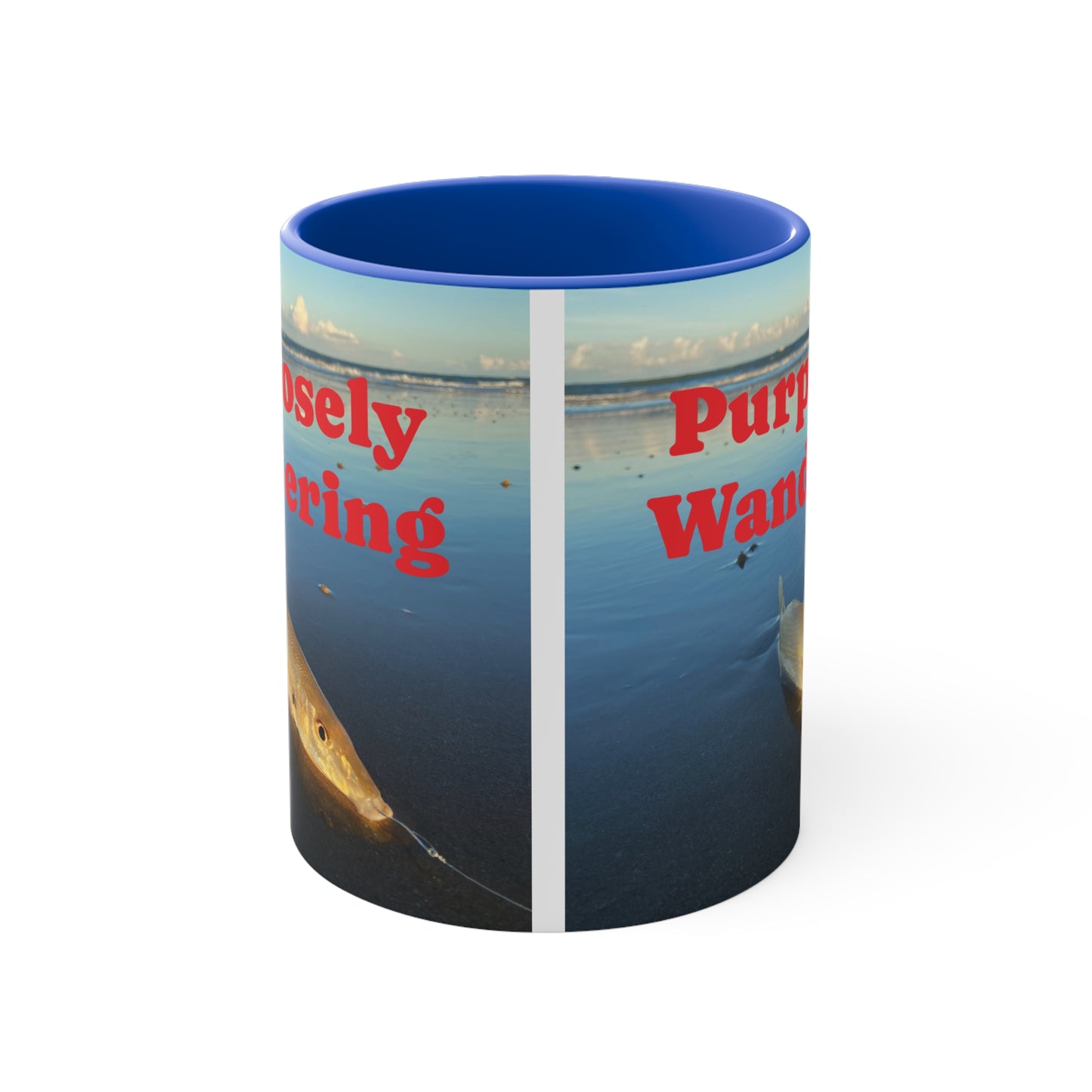 Fishing range- AUS PRINT Colorful Accent Mugs, 11oz