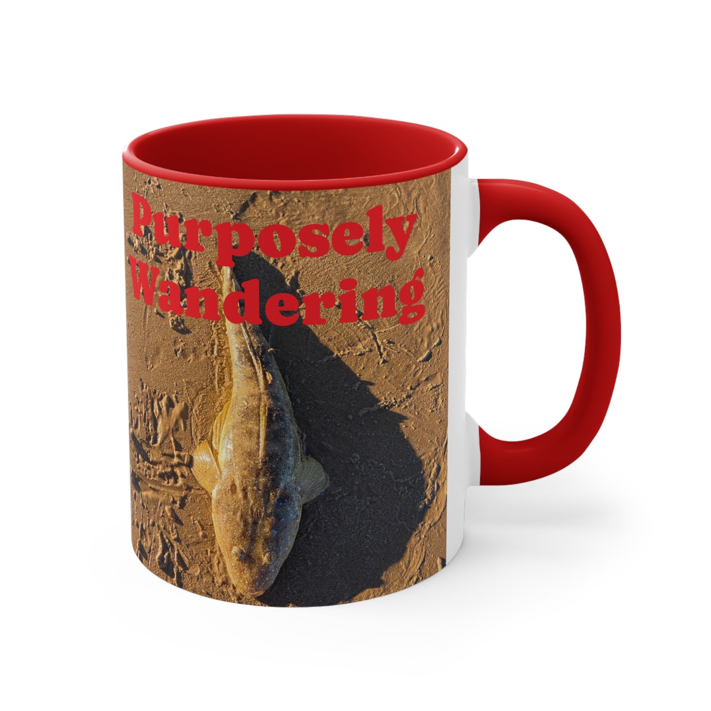 Fishing range- AUD PRINT Colorful Accent Mugs, 11oz