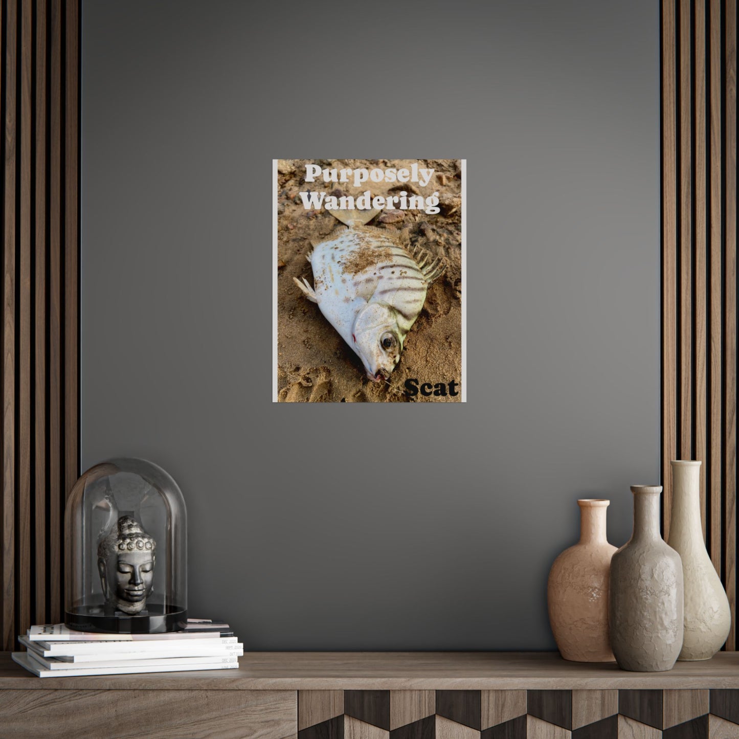 Purposely Wandering Fish Art Poster - Unique Home Decor for Nature Lovers