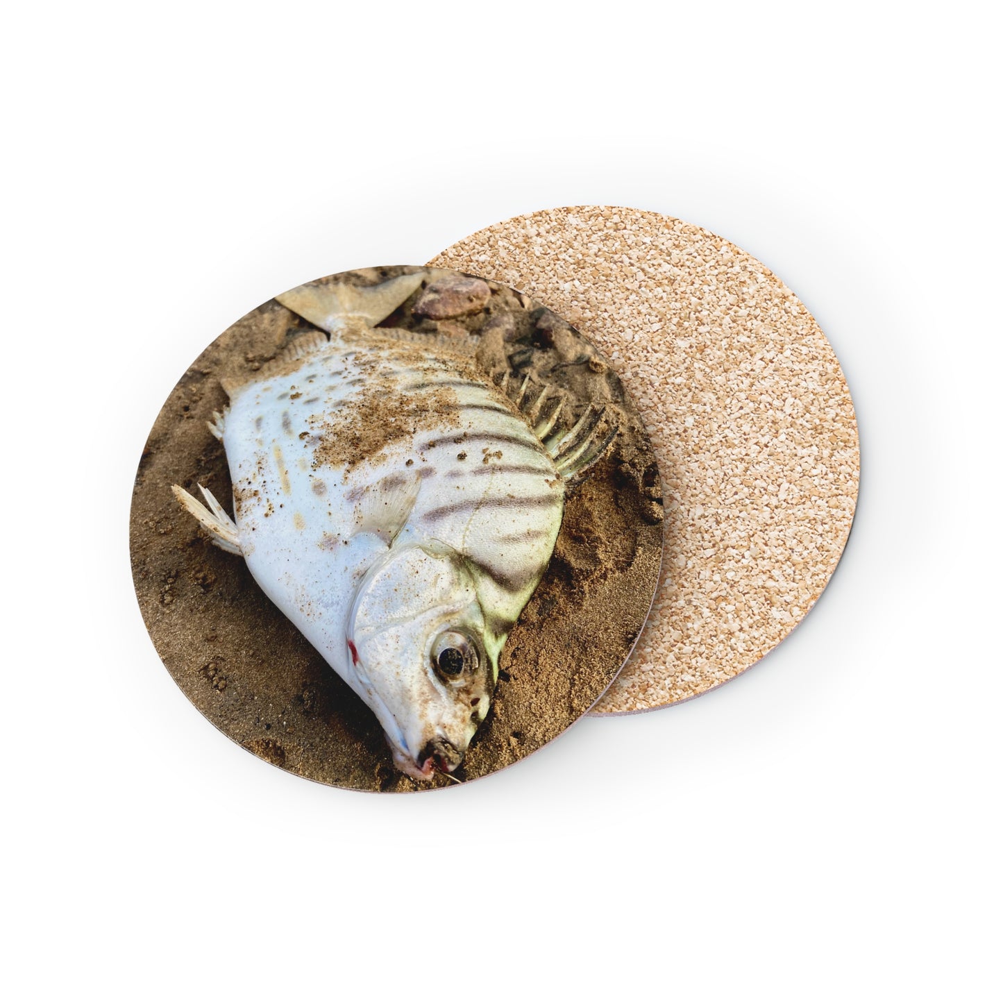 Fishing-Inspired Scat Fish Coasters - Perfect for Outdoor Enthusiasts