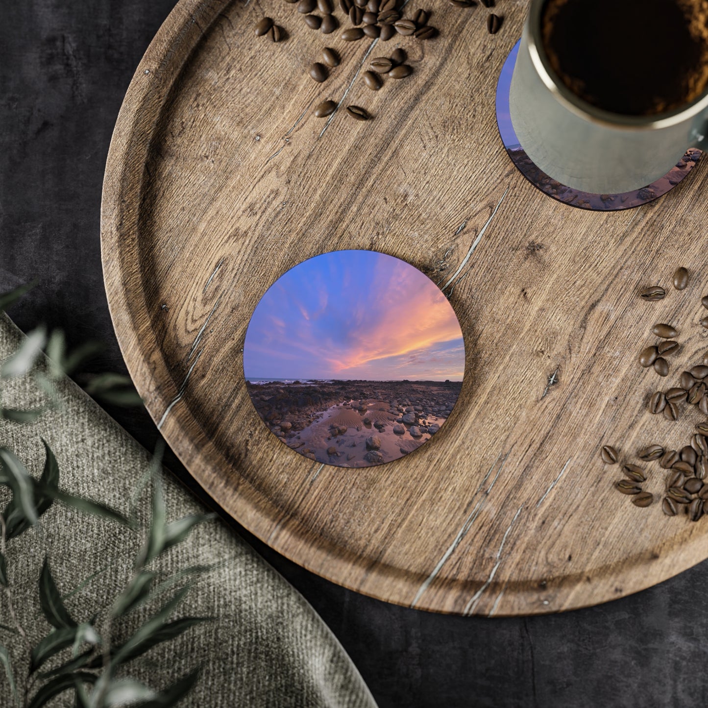 Scenic Sunset Coasters – Perfect for Home Décor and Gifting