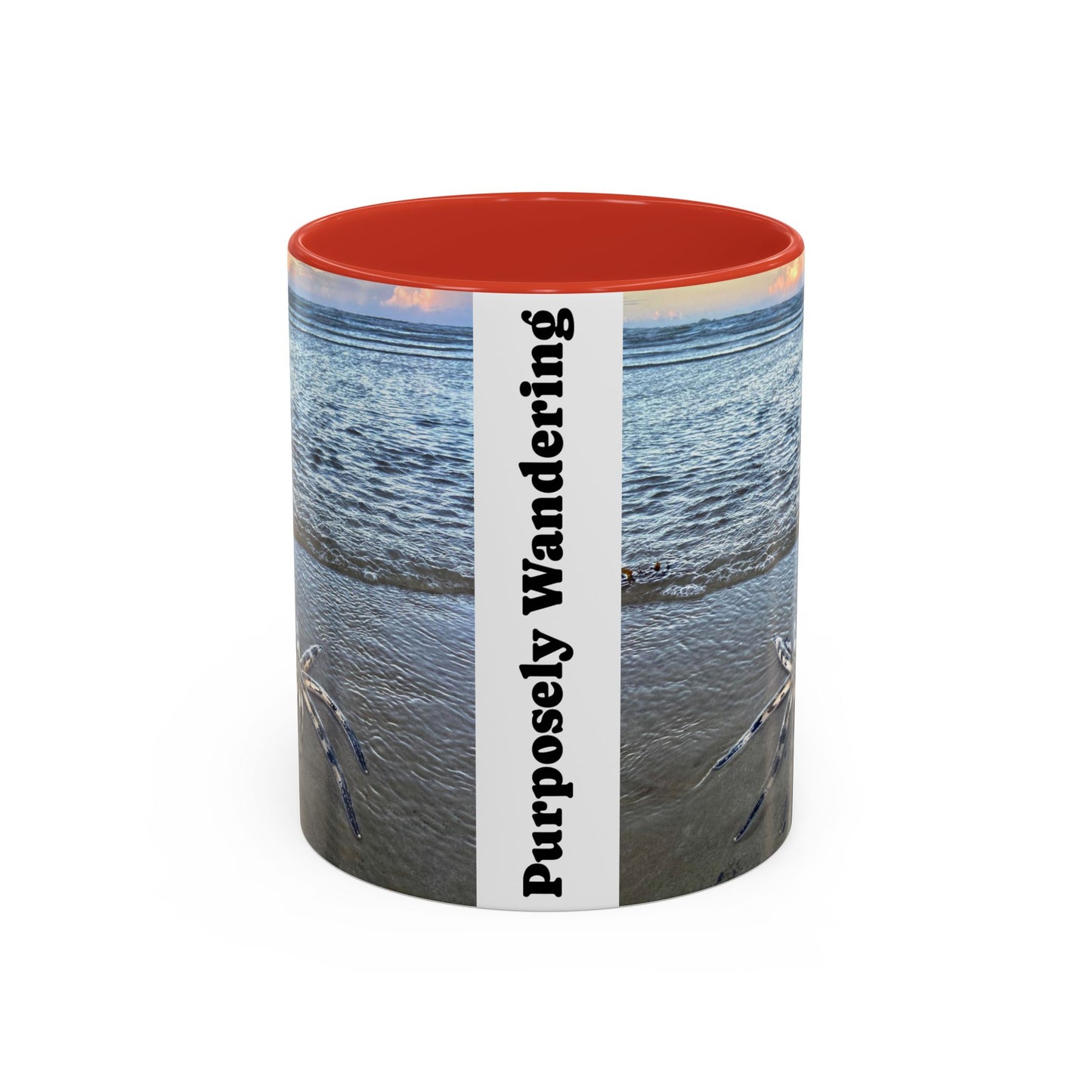 Purposely Wandering Accent Coffee Mug - 11oz & 15oz Ocean Vibe Mug for Beach Lovers