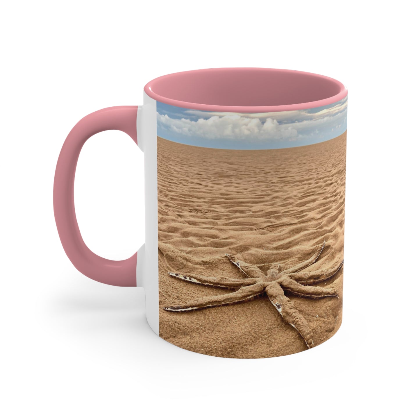 Purposely Wandering 11oz Colorful Accent Mug - Beach Vibes for Adventure Lovers