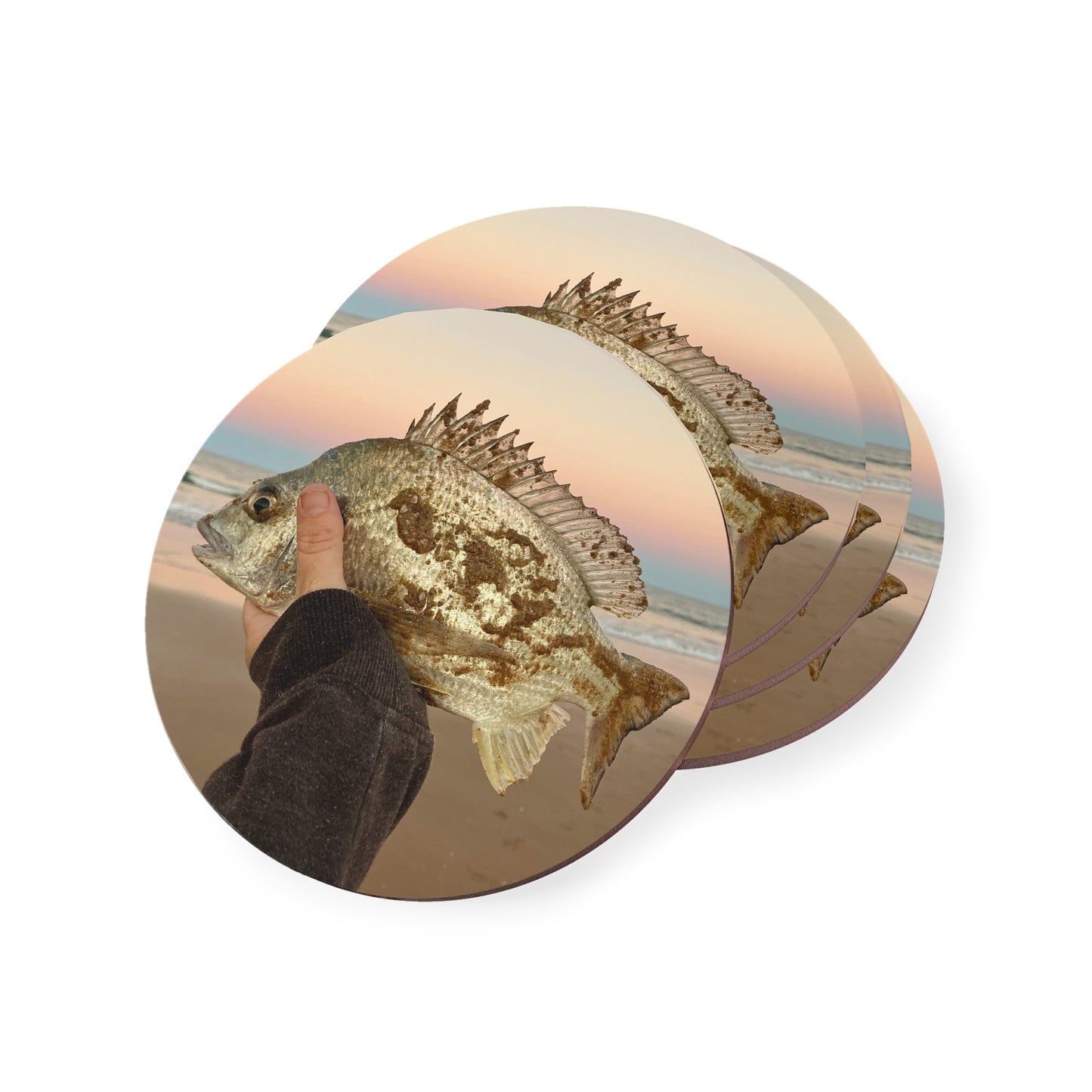 Ocean-Inspired Coasters - Coastal Fish Design for Beach Lovers Bream