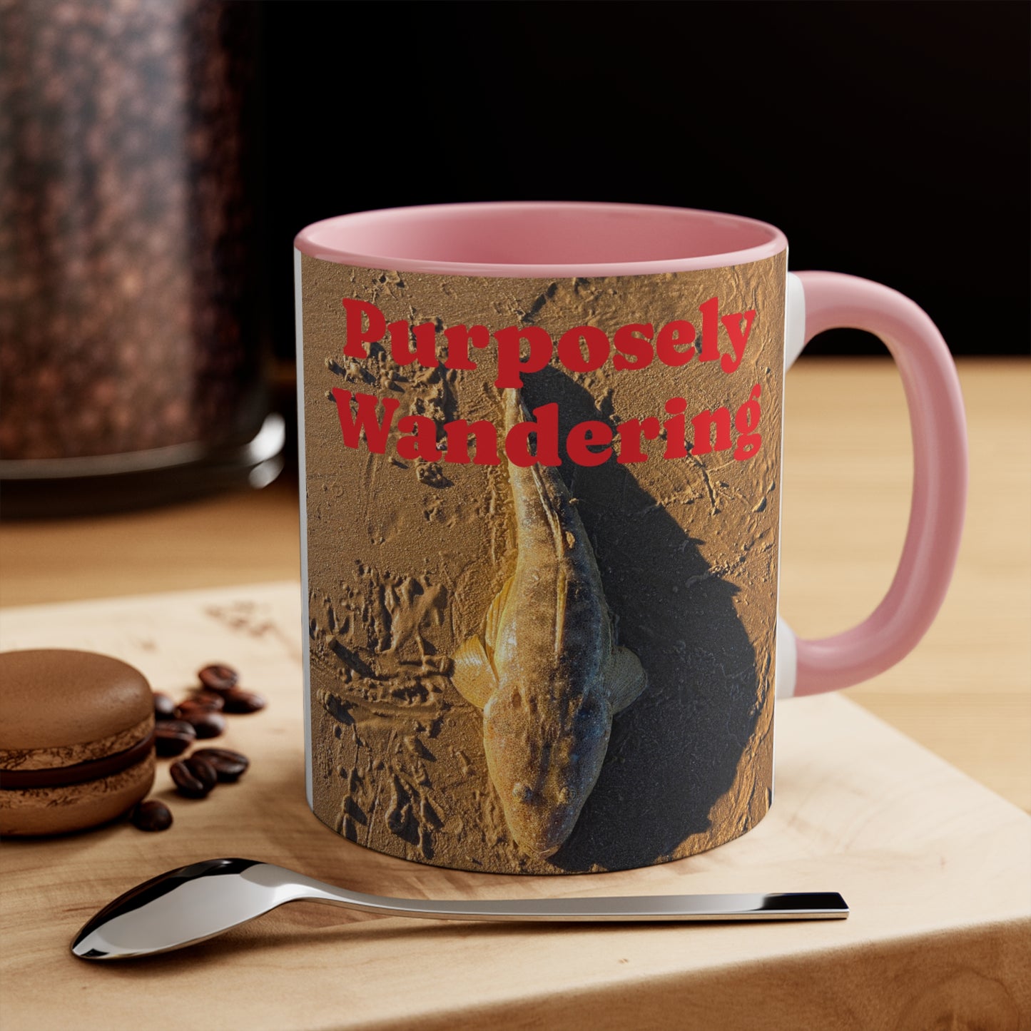 Fishing range- AUD PRINT Colorful Accent Mugs, 11oz