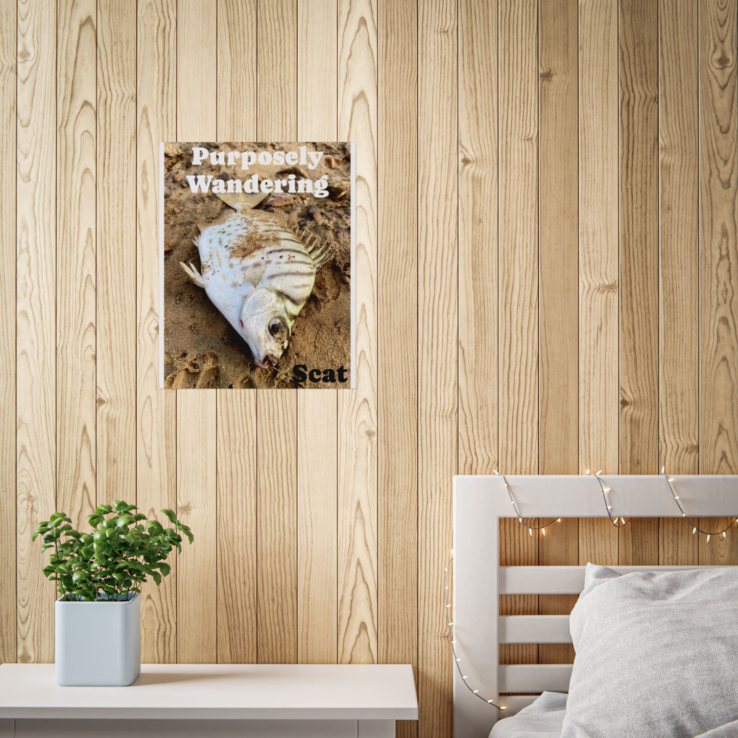 Purposely Wandering Fish Art Poster - Unique Home Decor for Nature Lovers