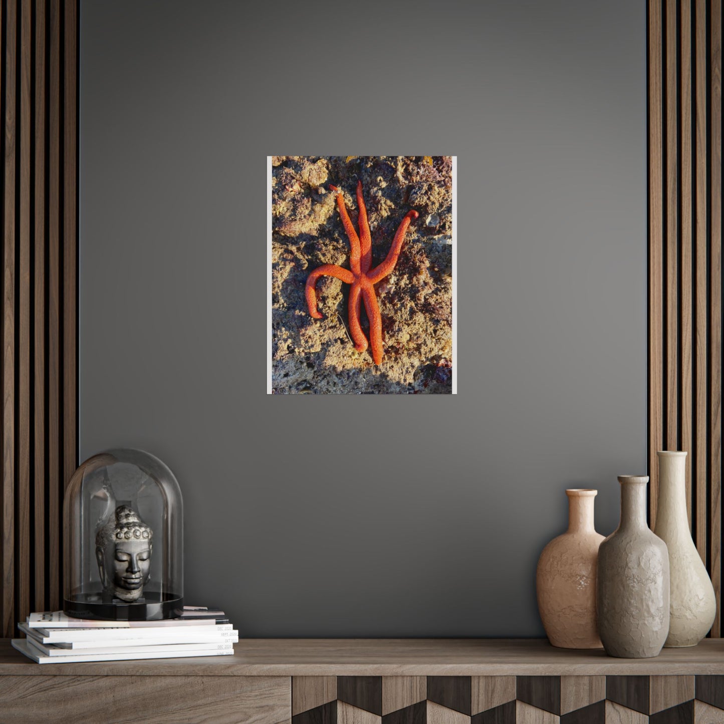 Vibrant Starfish Unframed Poster - Ocean Decor for Beach Lovers