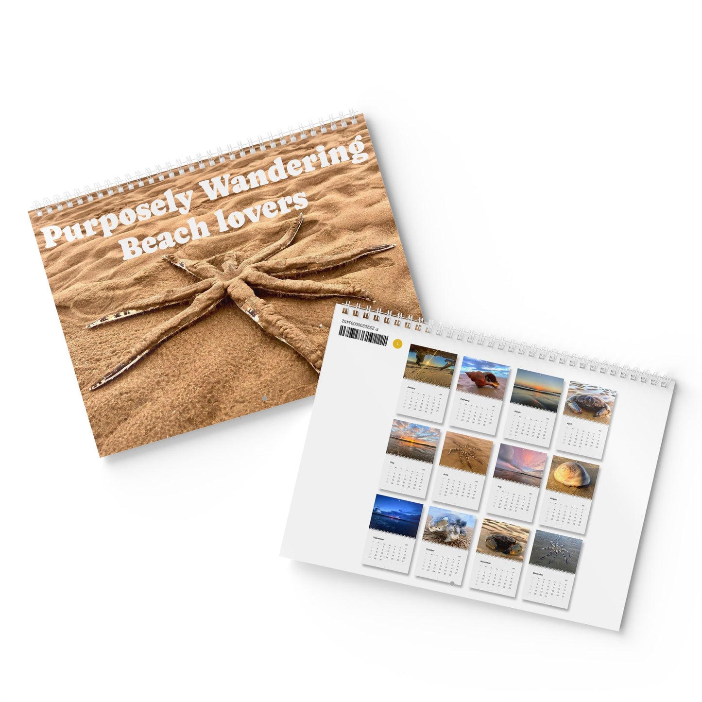 Beach Lovers range- AUS PRINT Standard Wall Calendar (2025)