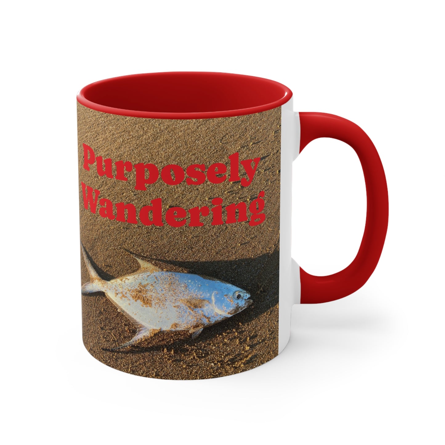 Fishing range- AUS PRINT Colorful Accent Mugs, 11oz