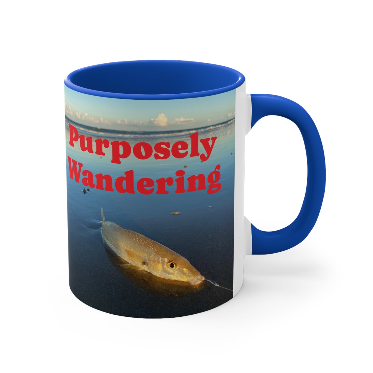 Fishing range- AUS PRINT Colorful Accent Mugs, 11oz