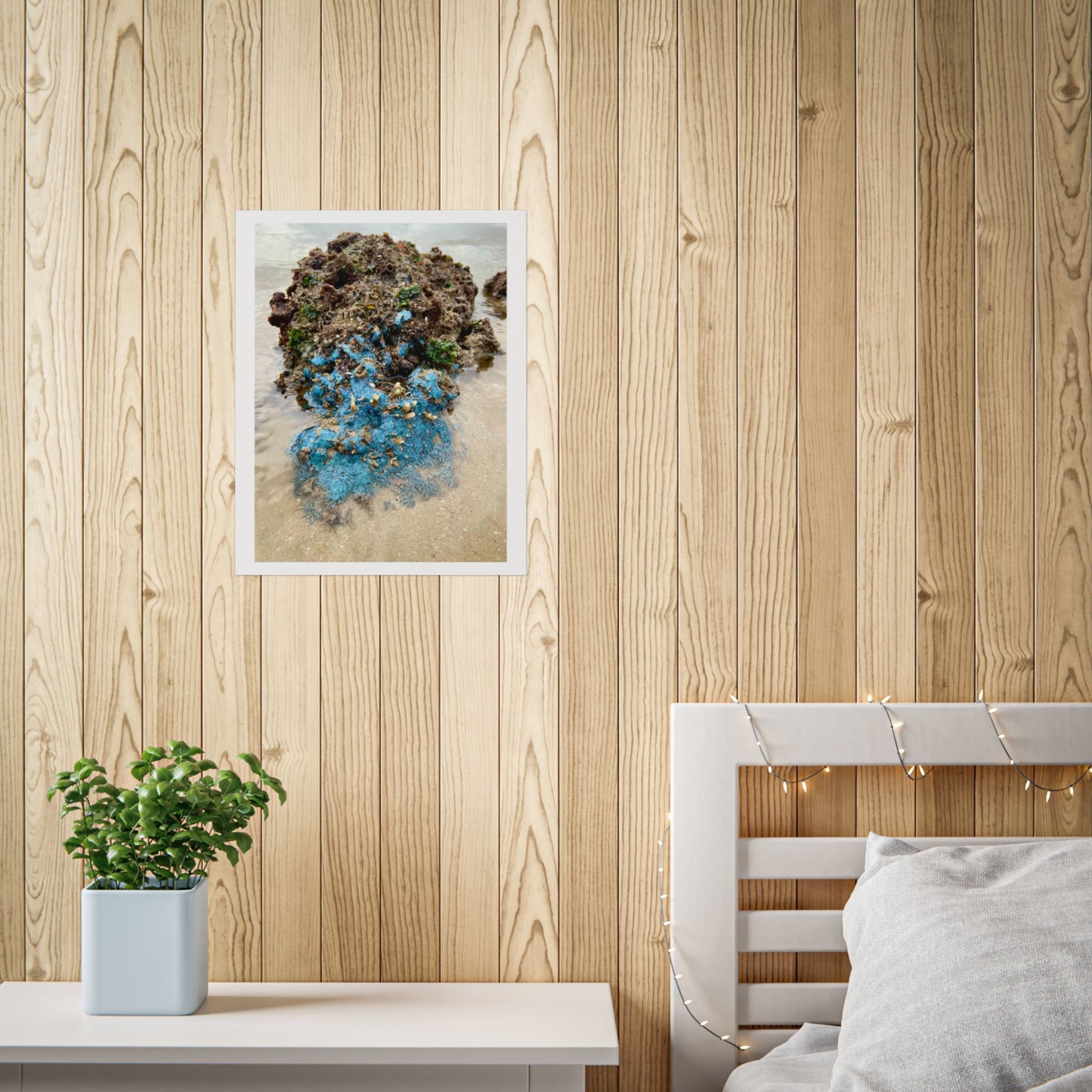Coastal Serenity Unframed Poster - Ocean Rock Art Print for Beach Lovers