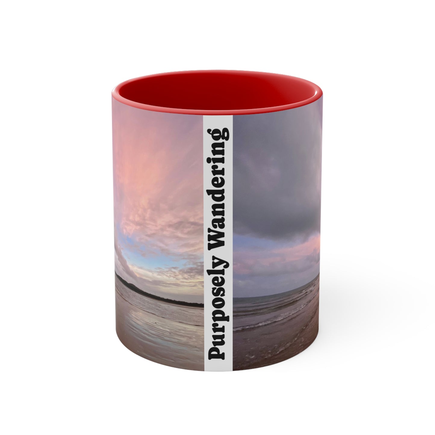 Beach Lovers range - AUD PRINT Colorful Accent Mugs, 11oz