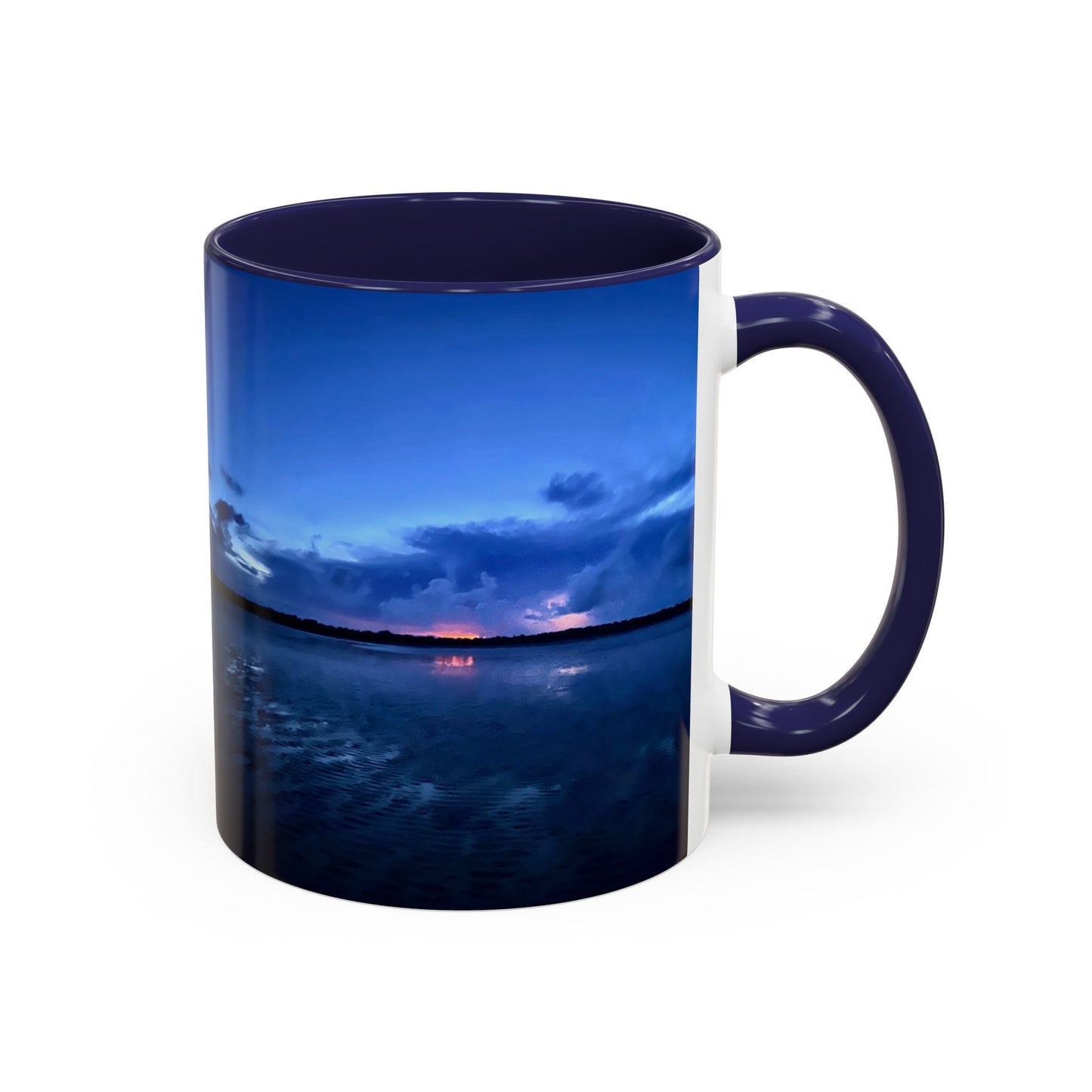 Purposely Wandering Accent Coffee Mug - Serene Sunset Design for Nature Lovers