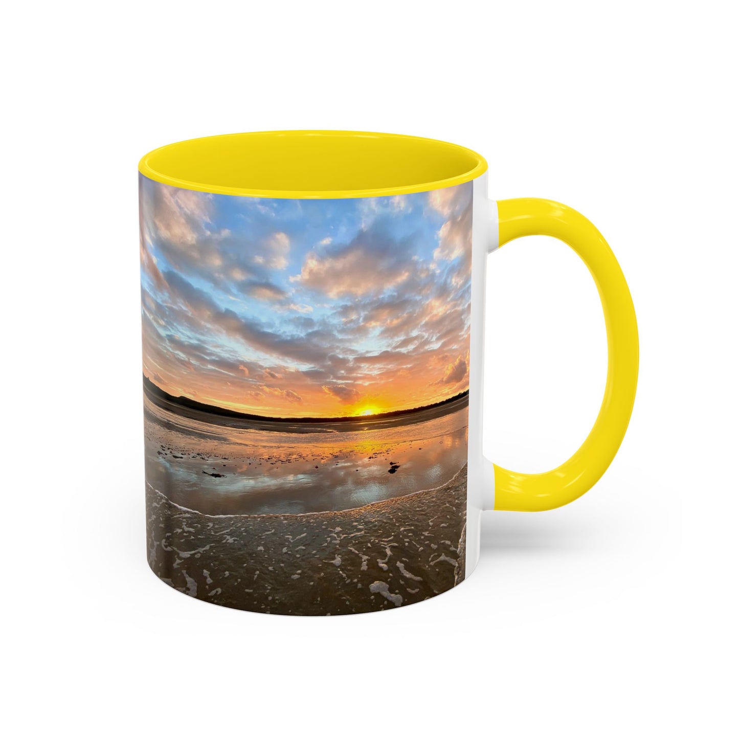 Purposely Wandering Coffee Mug - 11oz & 15oz with Sunset Beach Design