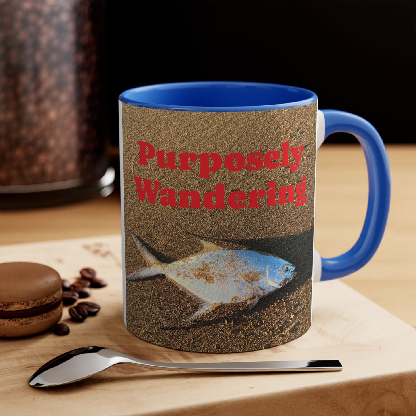 Fishing range- AUS PRINT Colorful Accent Mugs, 11oz