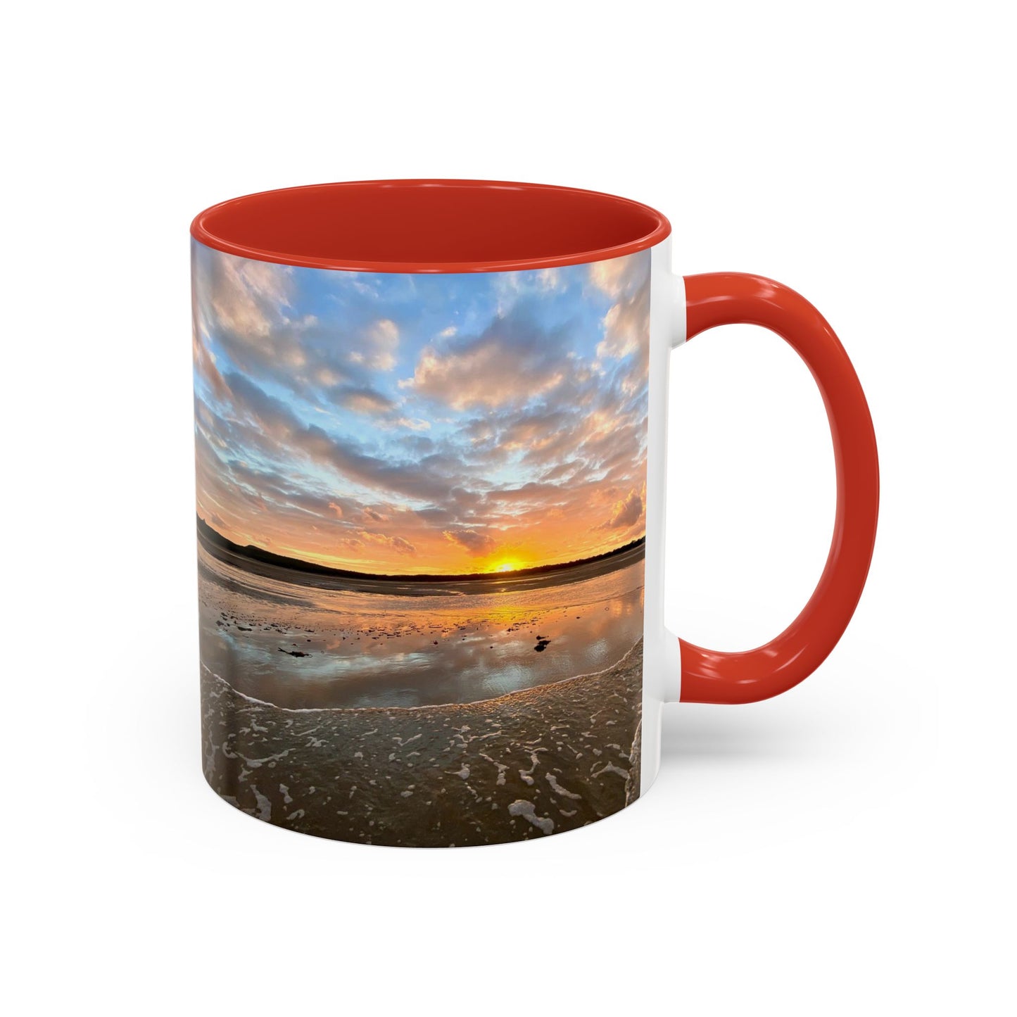 Purposely Wandering Coffee Mug - 11oz & 15oz with Sunset Beach Design