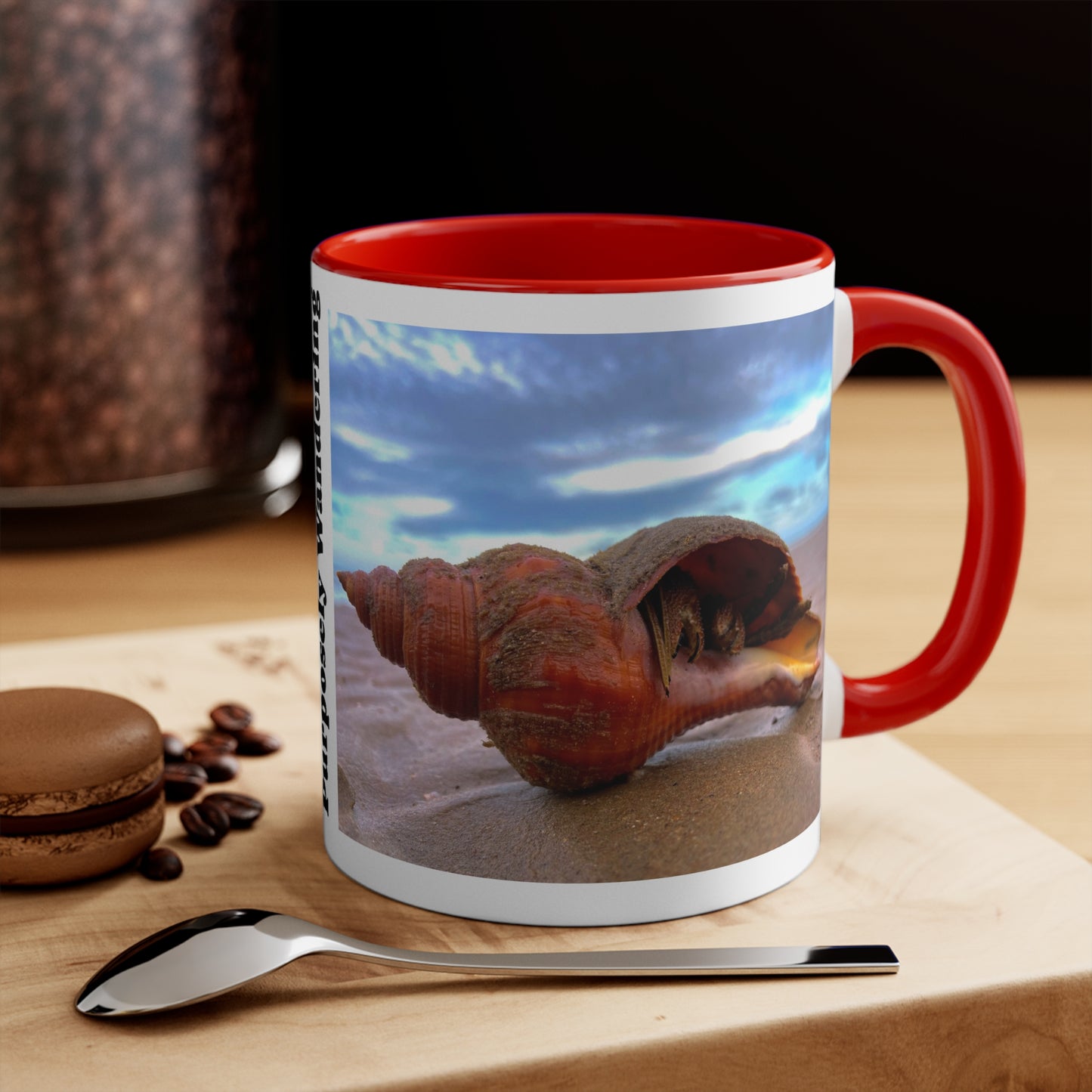 Beach Lovers range- AUD PRINT Colorful Accent Mugs, 11oz