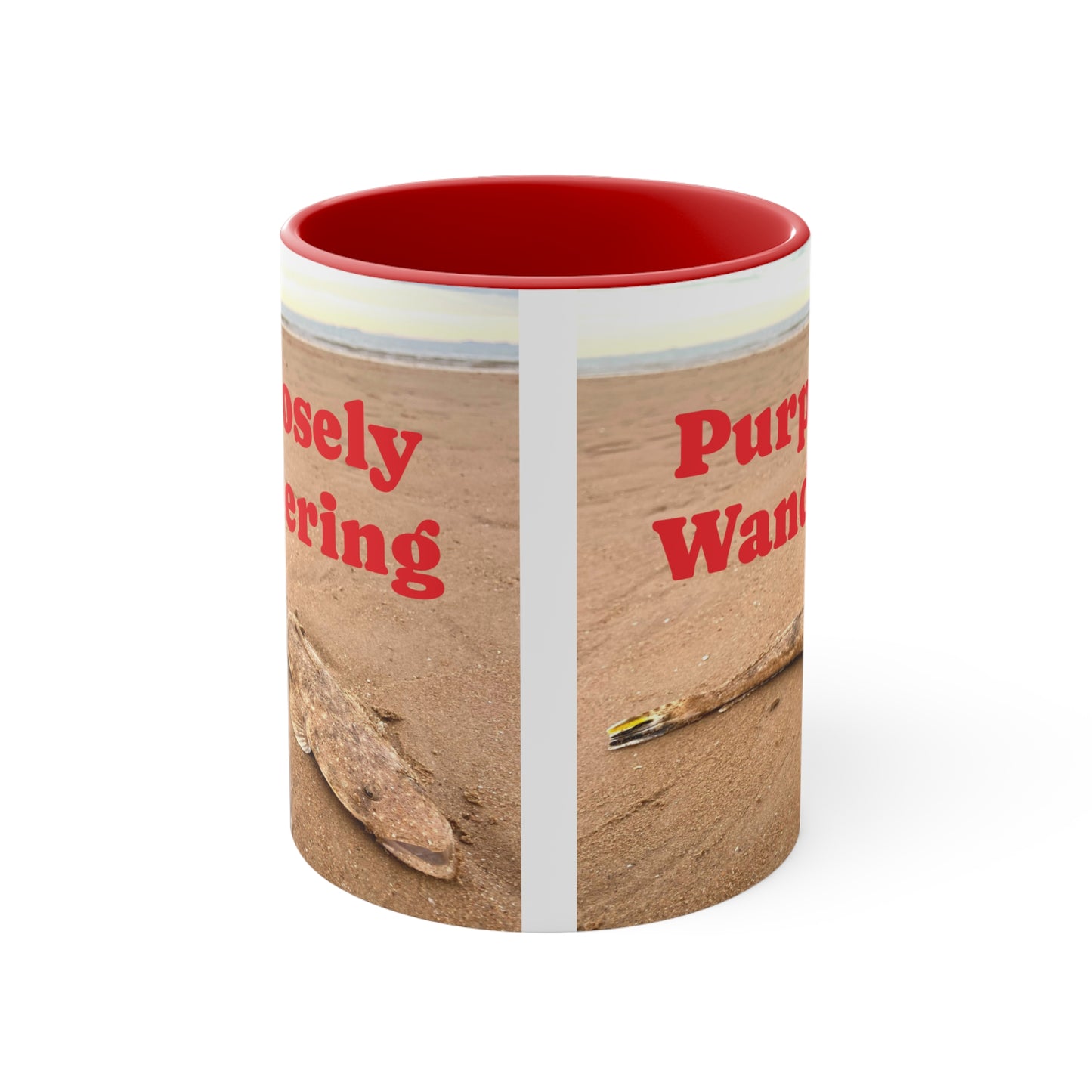 Fishing range - AUD PRINT Colorful Accent Mugs, 11oz