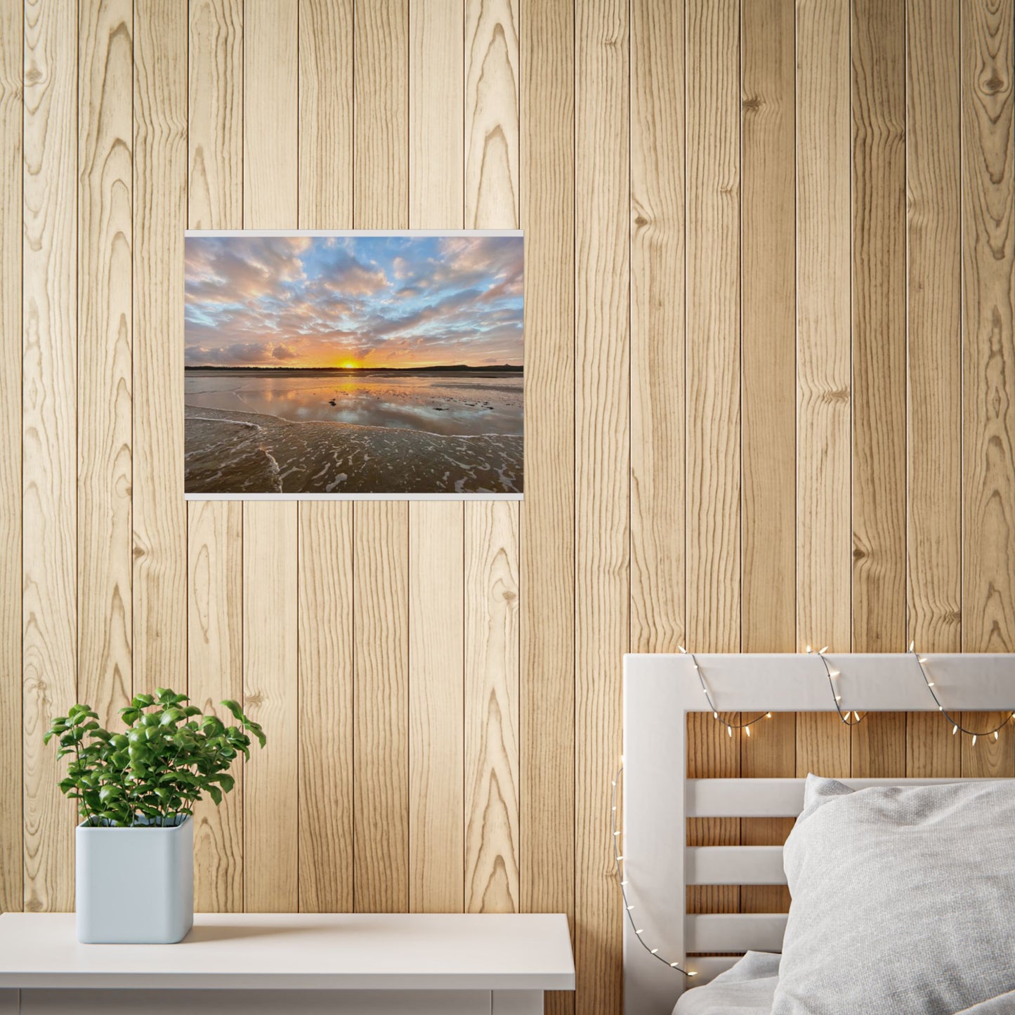 Serene Sunset Unframed Poster - Beach Vibes Wall Art for Nature Lovers