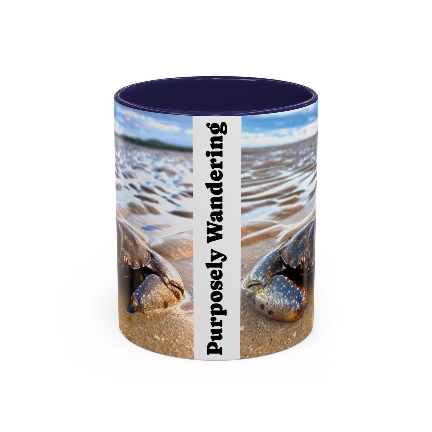 Purposely Wandering Accent Coffee Mug - Beach & Nature Lover Gift (11, 15oz)