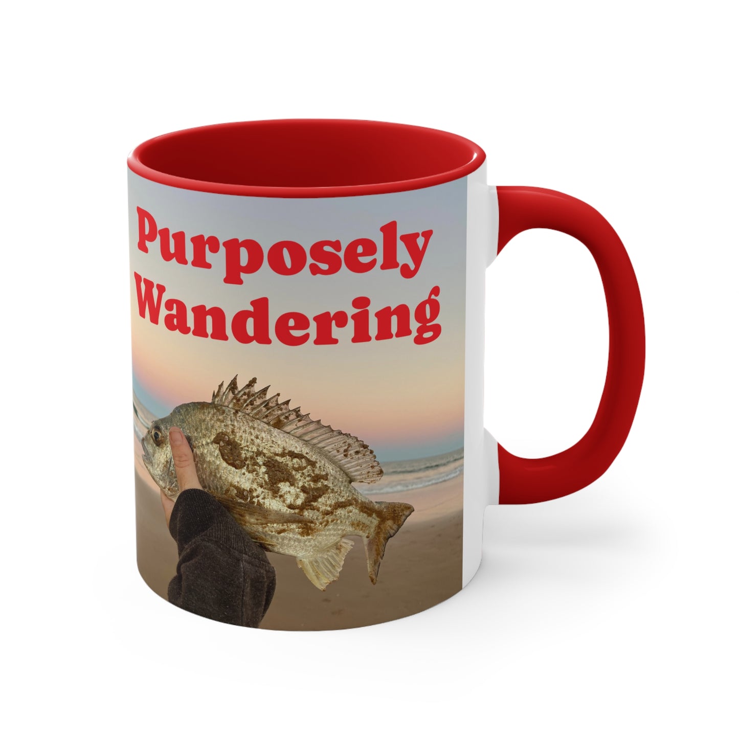 Fishing range- AUS PRINT Colorful Accent Mugs, 11oz