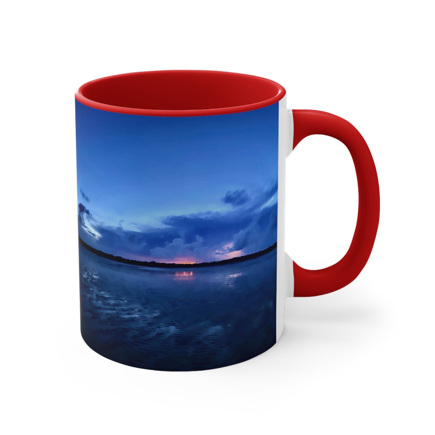 Beach Lovers range- AUD PRINT Colorful Accent Mugs, 11oz