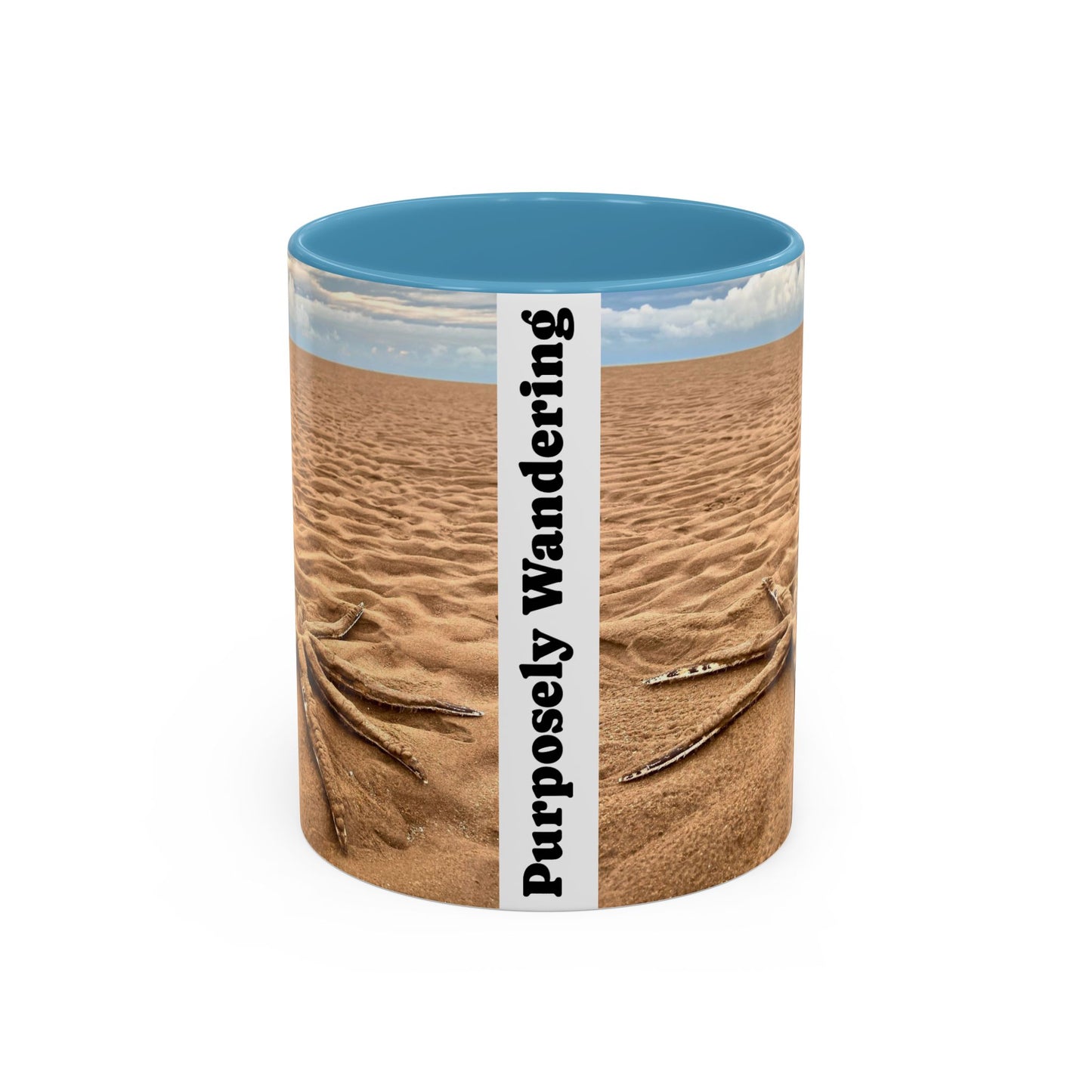 Purposely Wandering Accent Coffee Mug - Perfect Gift for Adventurers