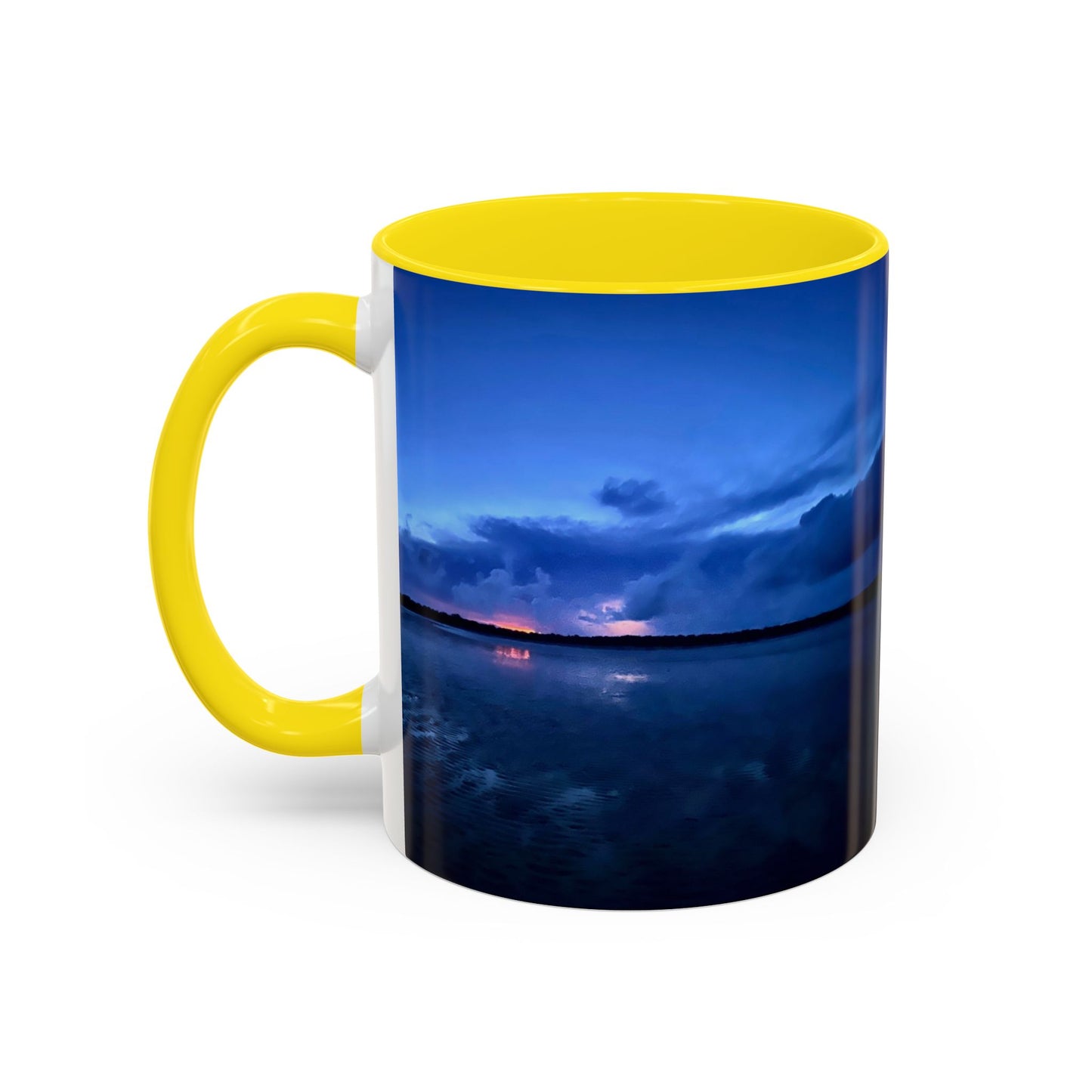 Purposely Wandering Accent Coffee Mug - Serene Sunset Design for Nature Lovers
