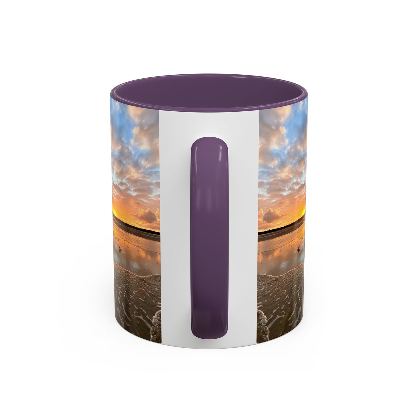 Purposely Wandering Coffee Mug - 11oz & 15oz with Sunset Beach Design