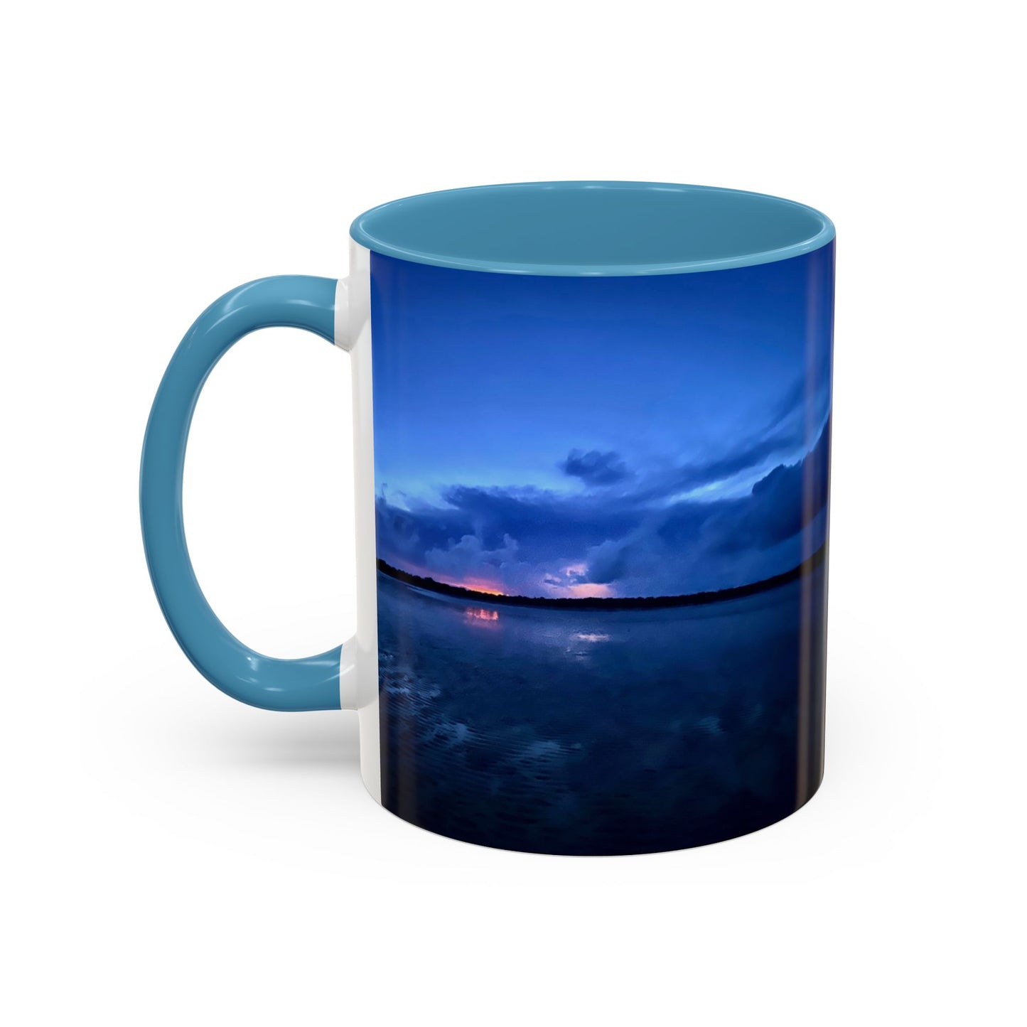 Purposely Wandering Accent Coffee Mug - Serene Sunset Design for Nature Lovers