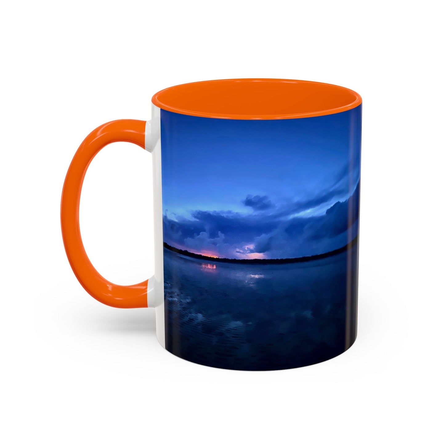 Purposely Wandering Accent Coffee Mug - Serene Sunset Design for Nature Lovers