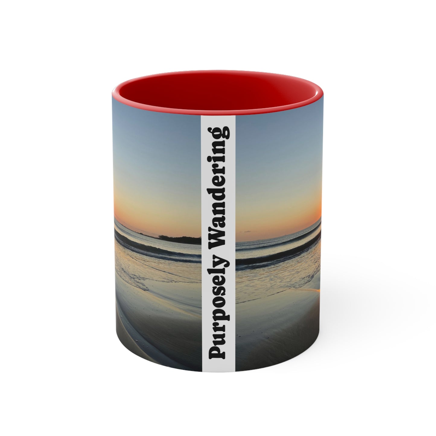 Beach Lovers range- AUD PRINT Colorful Accent Mugs, 11oz