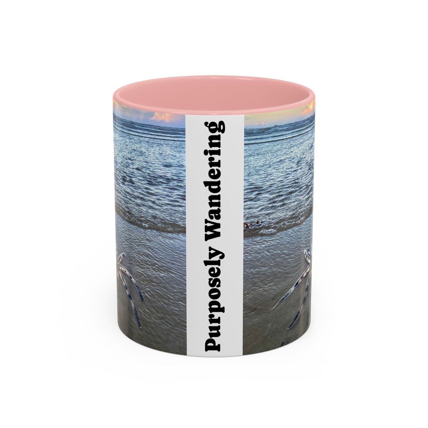 Purposely Wandering Accent Coffee Mug - 11oz & 15oz Ocean Vibe Mug for Beach Lovers