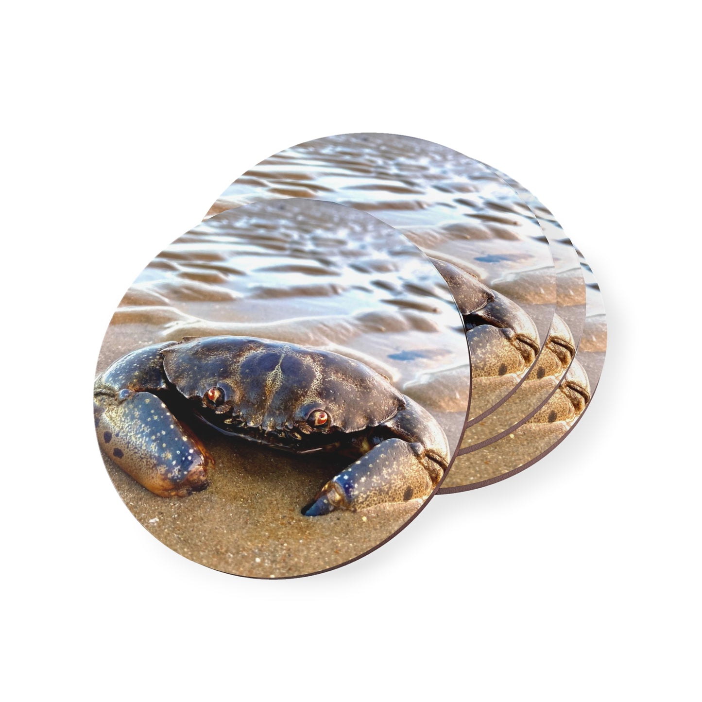 Coastal Crab Coasters - Nautical Drinkware Decor for Beach Lovers