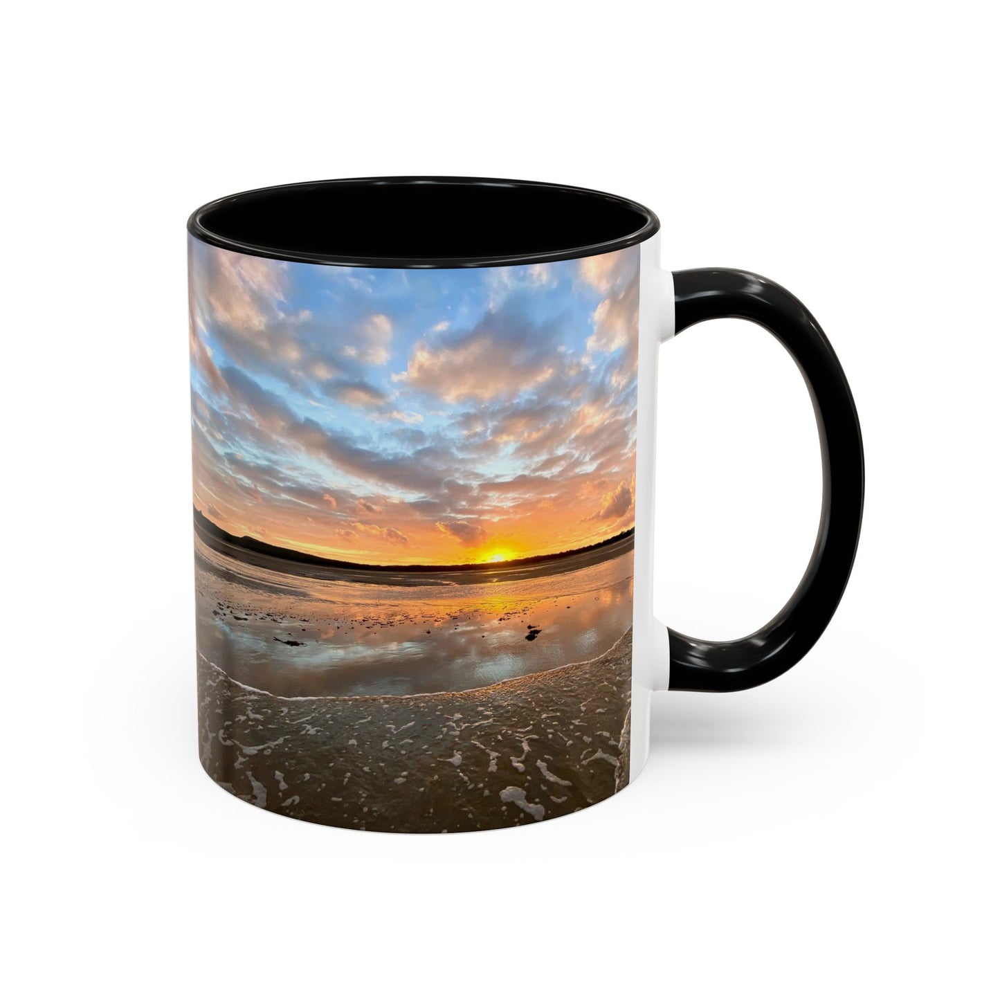 Purposely Wandering Coffee Mug - 11oz & 15oz with Sunset Beach Design
