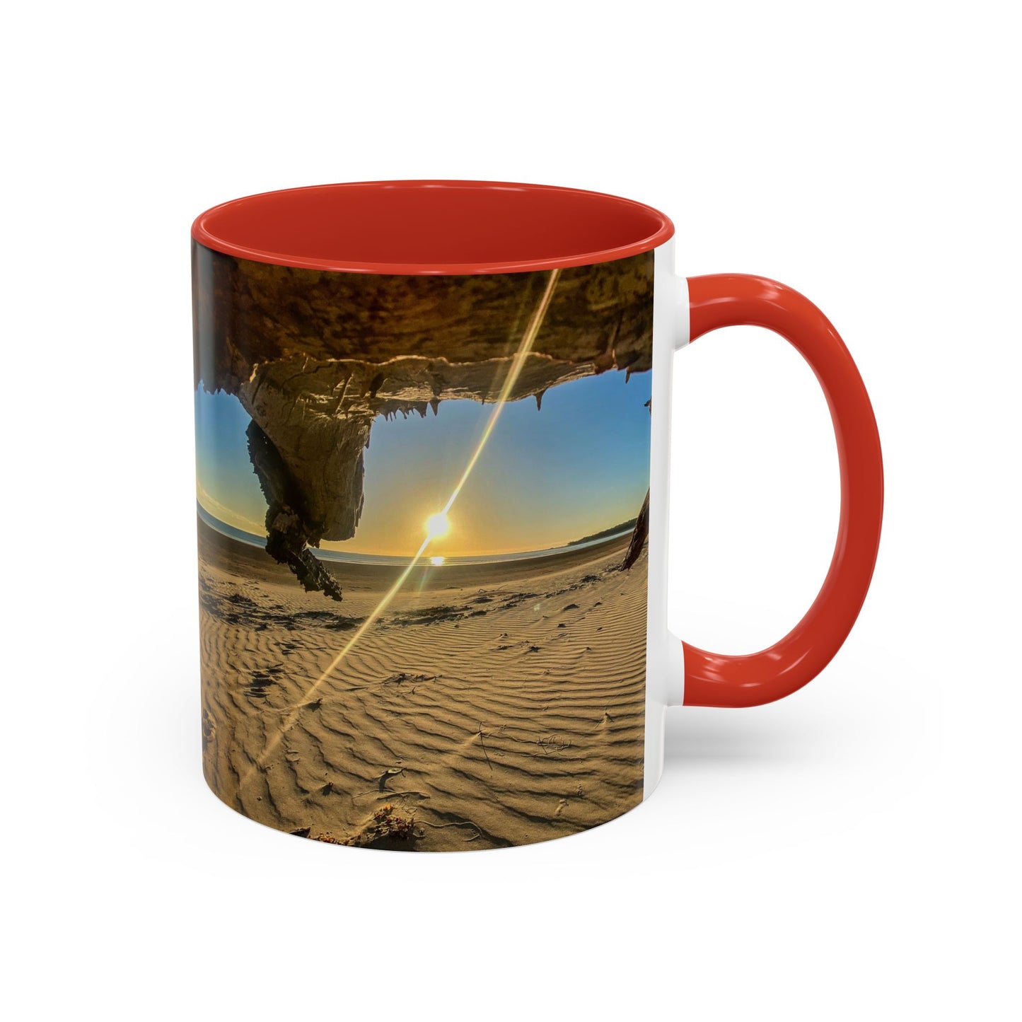 Purposely Wandering Accent Coffee Mug - Coastal Adventure Design - Perfect Gift for Nature Lovers