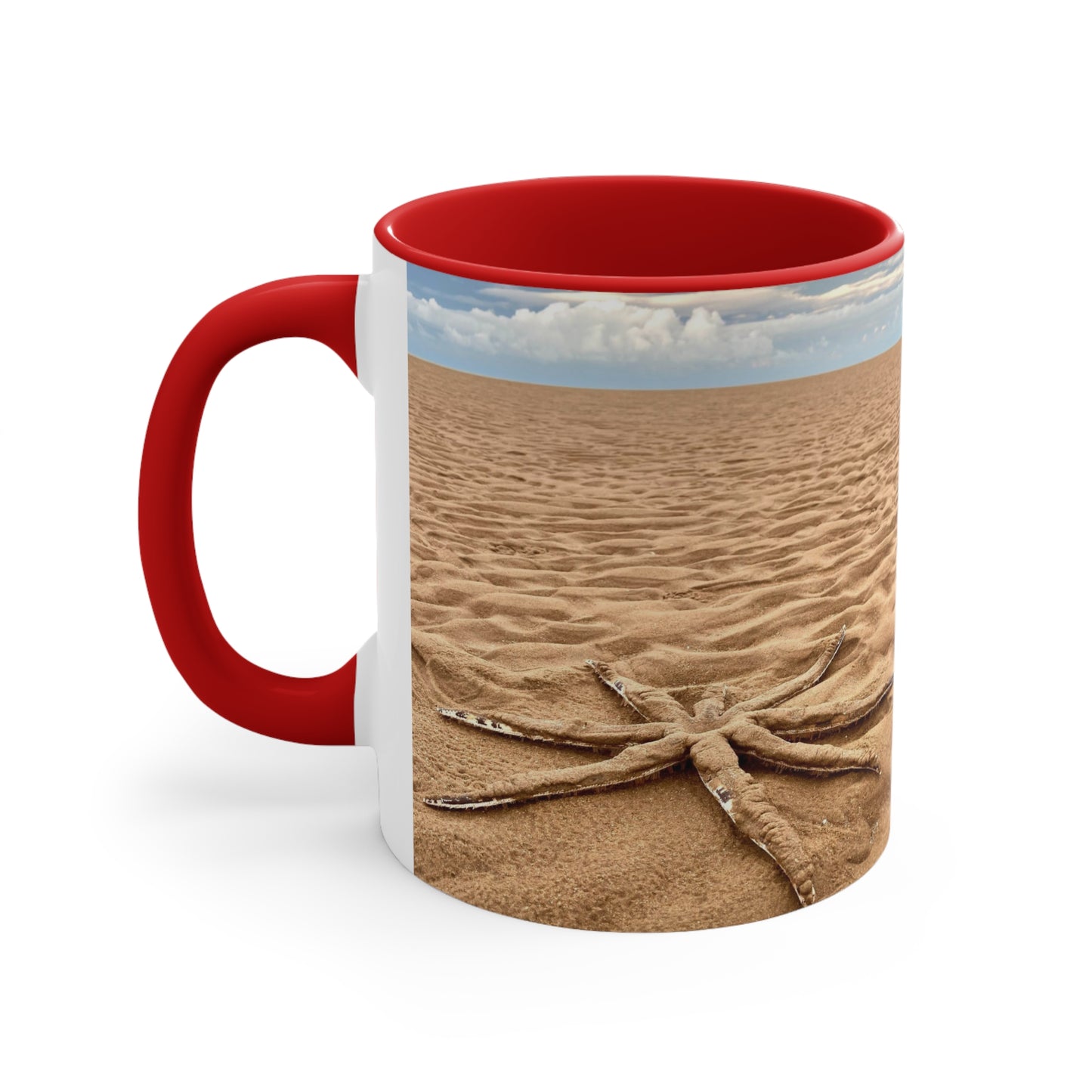 Purposely Wandering 11oz Colorful Accent Mug - Beach Vibes for Adventure Lovers