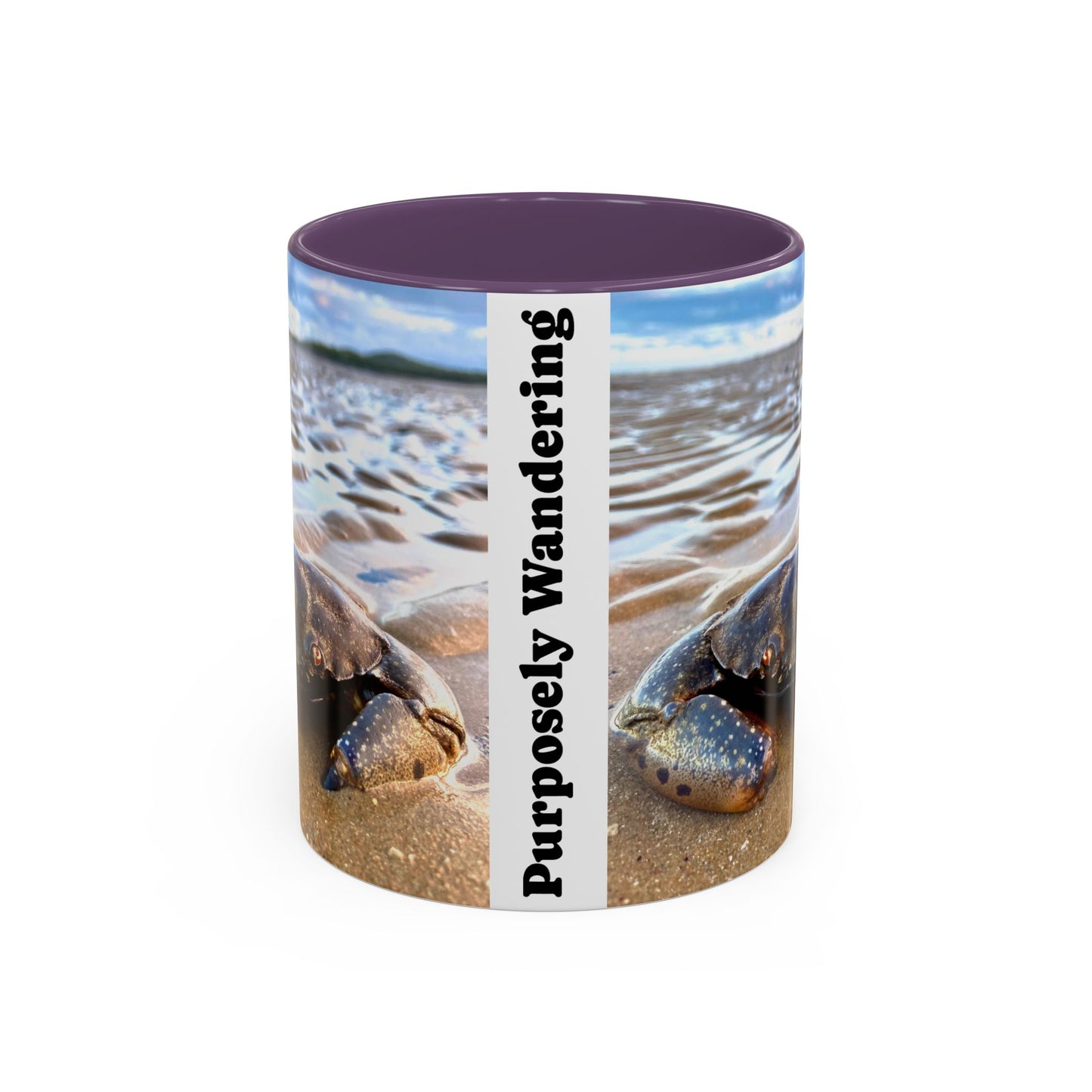 Purposely Wandering Accent Coffee Mug - Beach & Nature Lover Gift (11, 15oz)