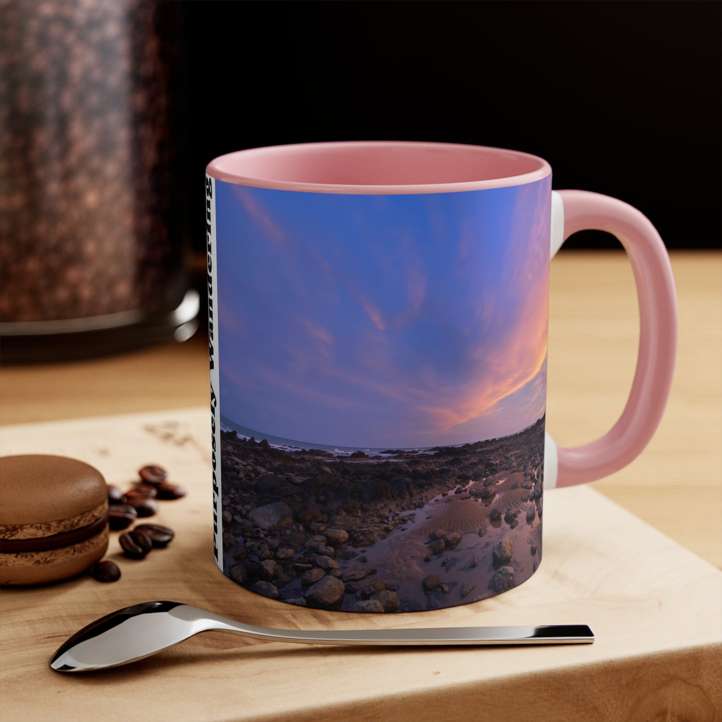 Colorful Accent Mug - Purposefully Wandering Design - Perfect for Nature Lovers