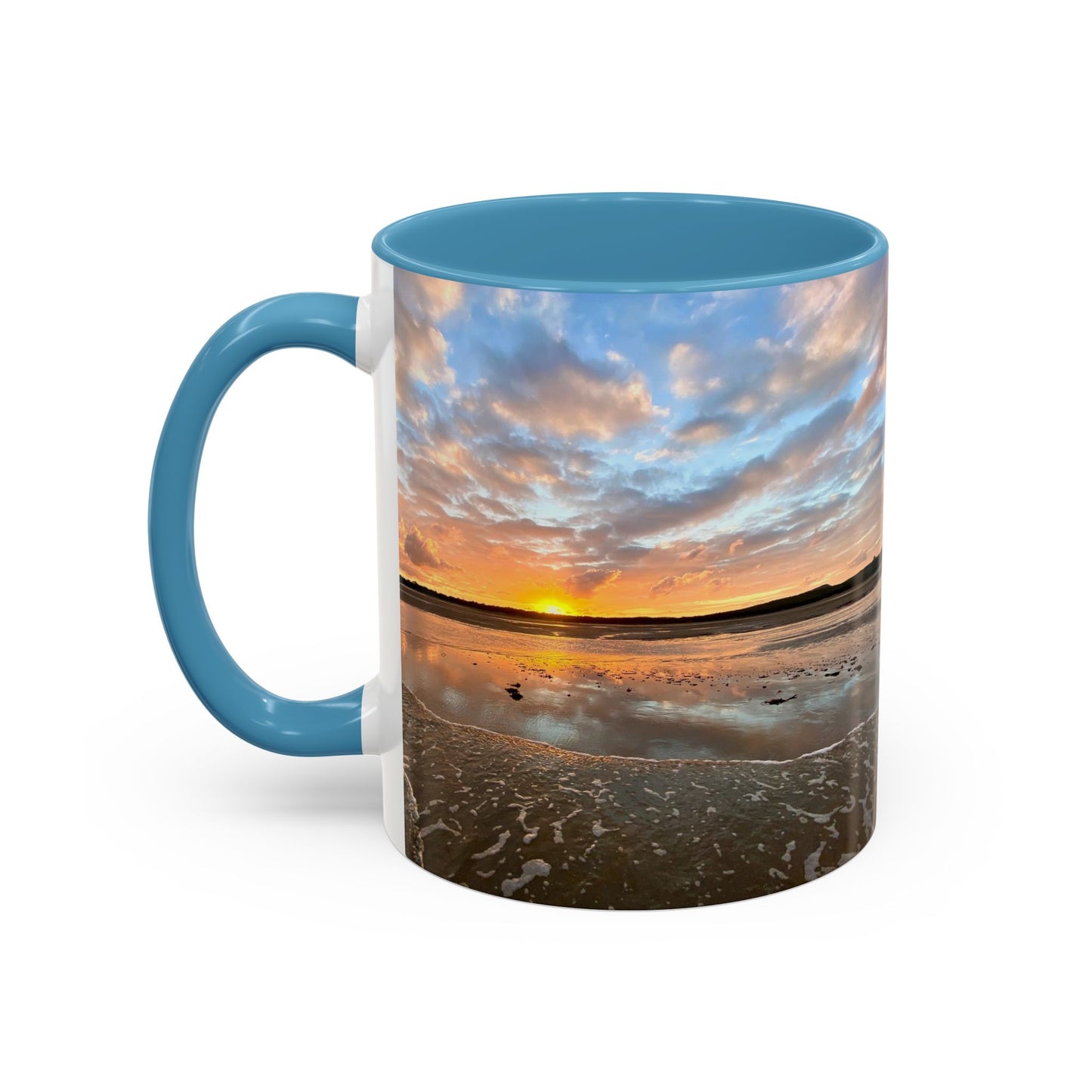 Purposely Wandering Coffee Mug - 11oz & 15oz with Sunset Beach Design