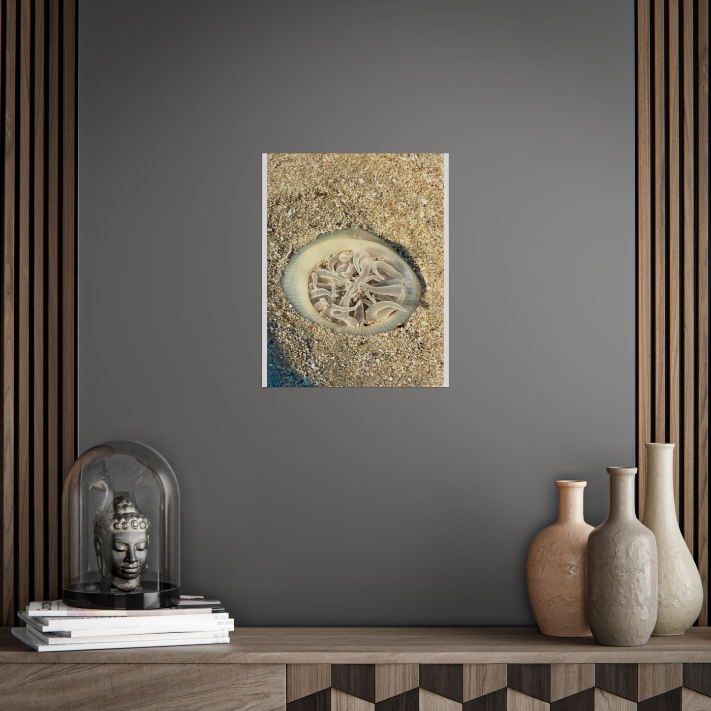 Serene Jellyfish Unframed Poster - Beach Decor for Ocean Lovers