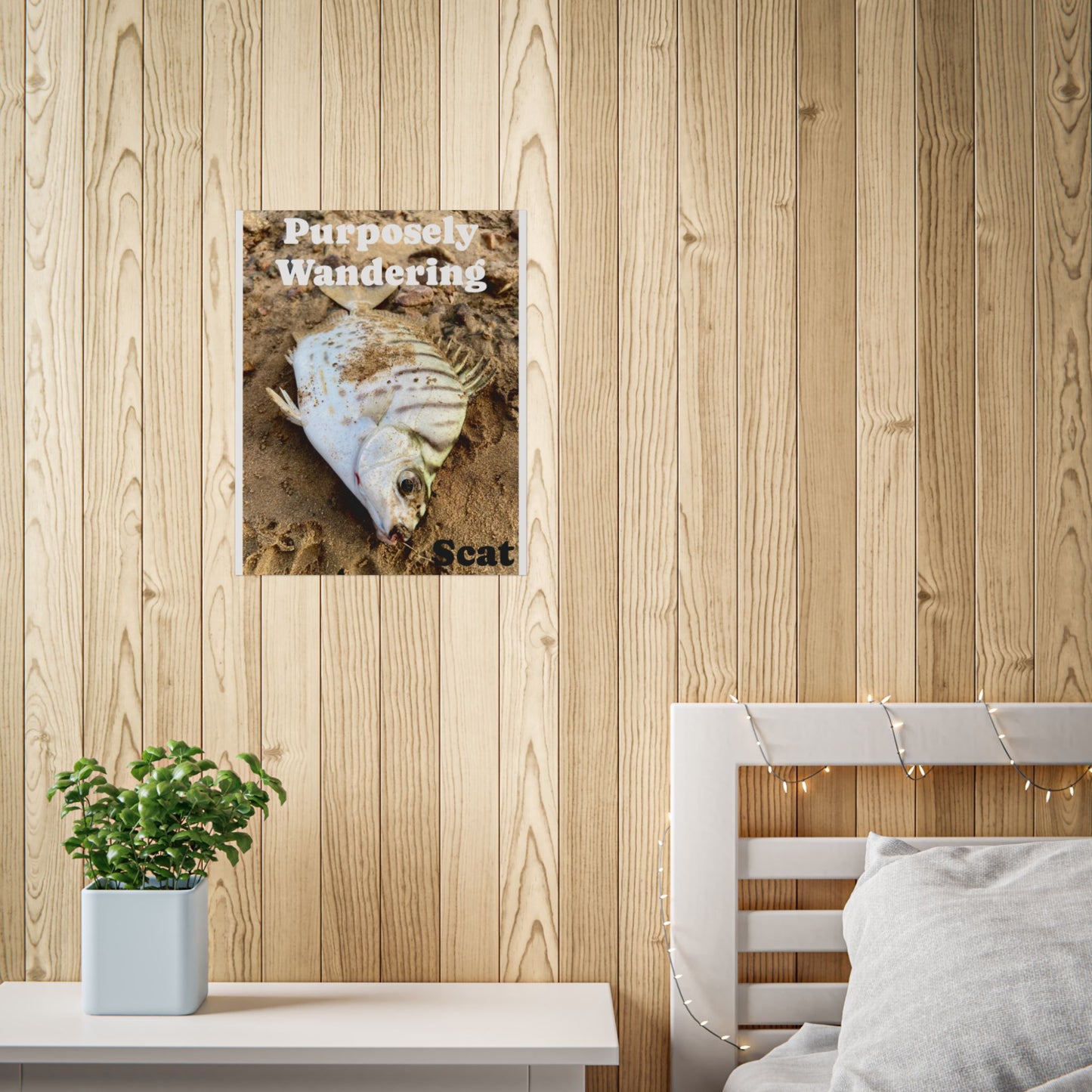 Purposely Wandering Fish Art Poster - Unique Home Decor for Nature Lovers