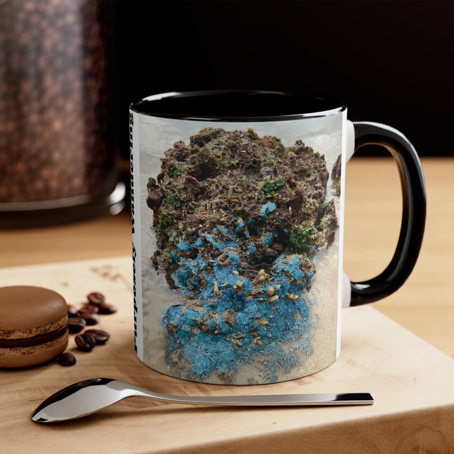 Purposefully Wandering Colorful Accent Mug - 11oz Ocean-Inspired Coffee Cup