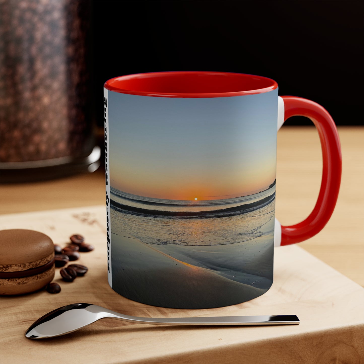 Beach Lovers range- AUD PRINT Colorful Accent Mugs, 11oz