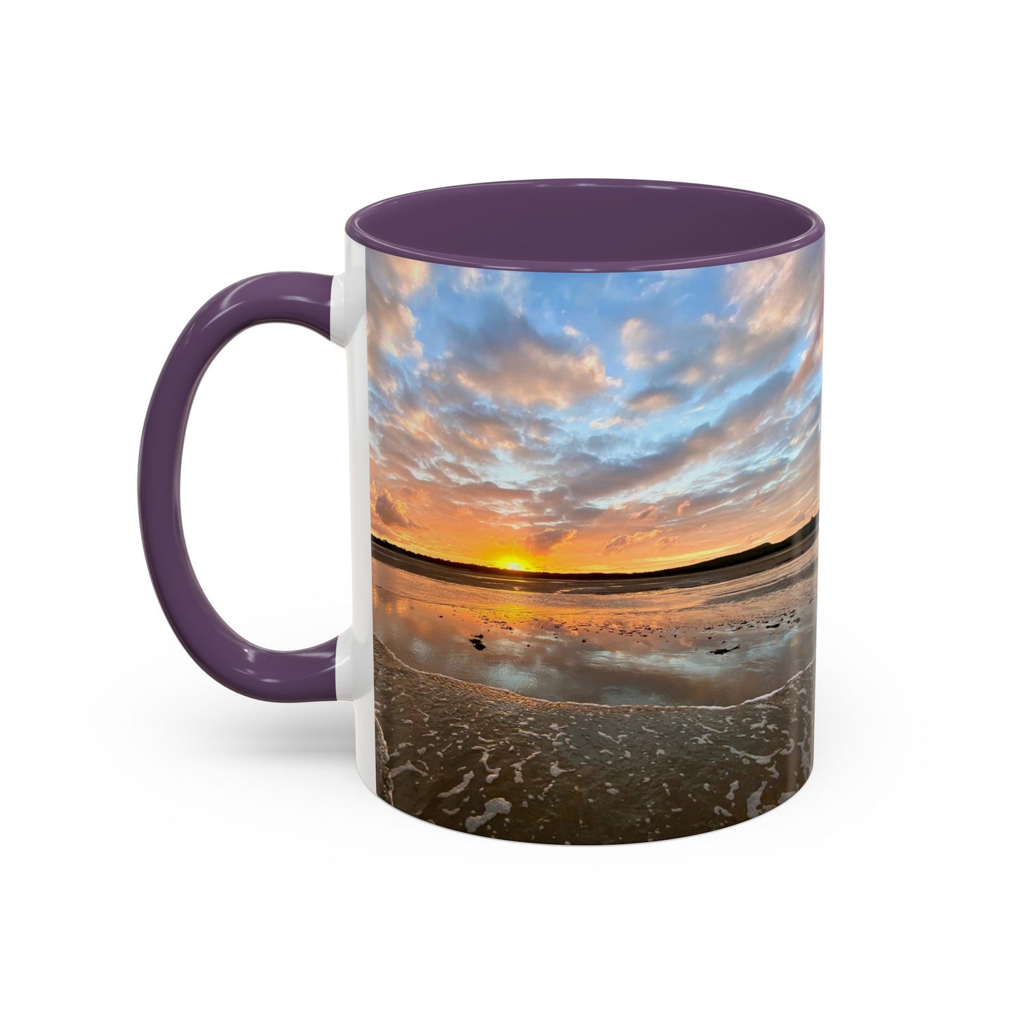 Purposely Wandering Coffee Mug - 11oz & 15oz with Sunset Beach Design