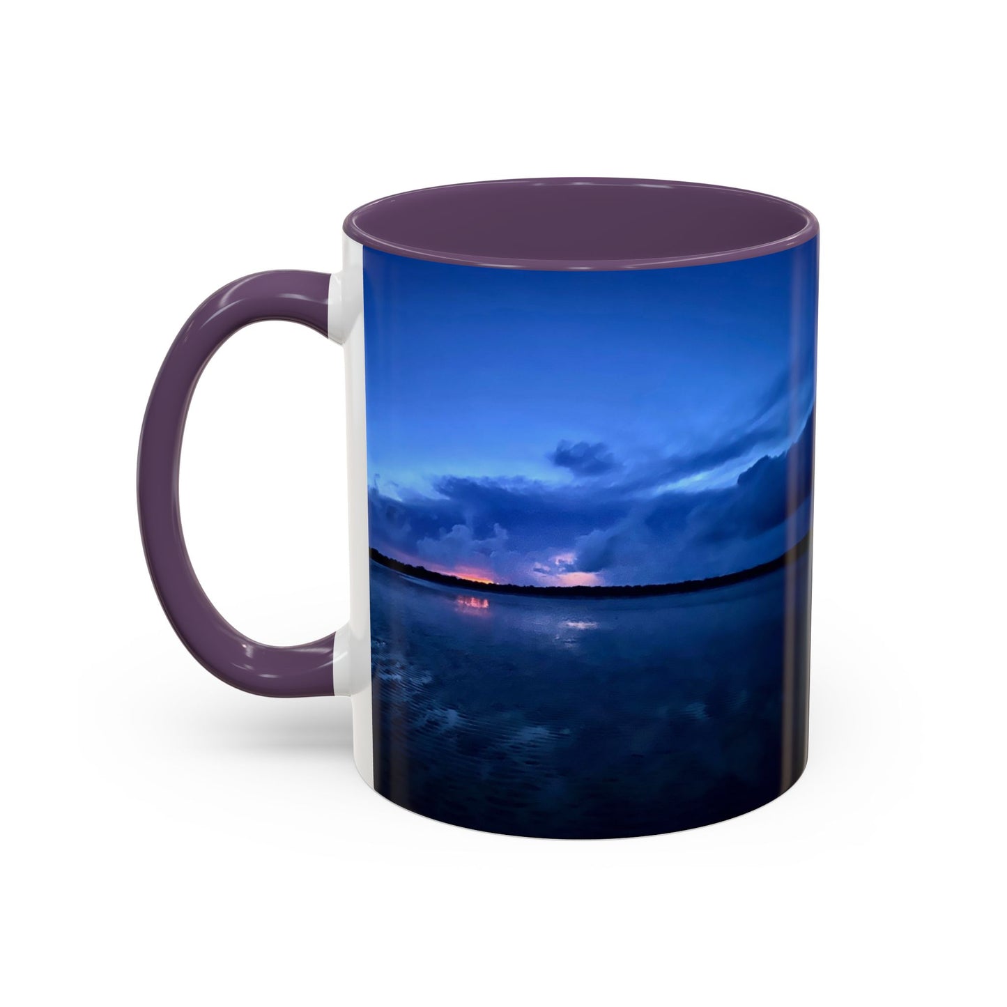 Purposely Wandering Accent Coffee Mug - Serene Sunset Design for Nature Lovers