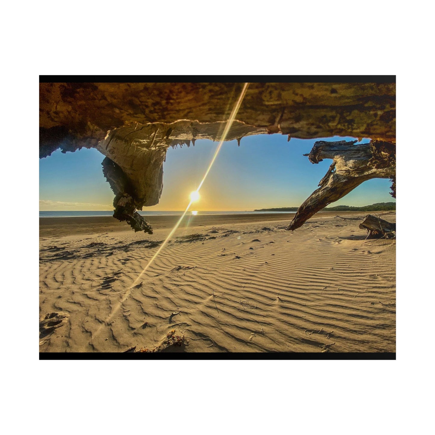 Peaceful Beach Sunrise Unframed Poster - Coastal Home Decor