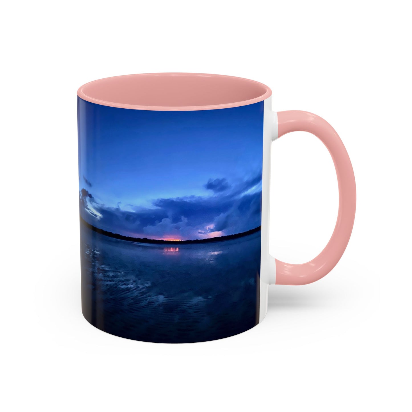 Purposely Wandering Accent Coffee Mug - Serene Sunset Design for Nature Lovers