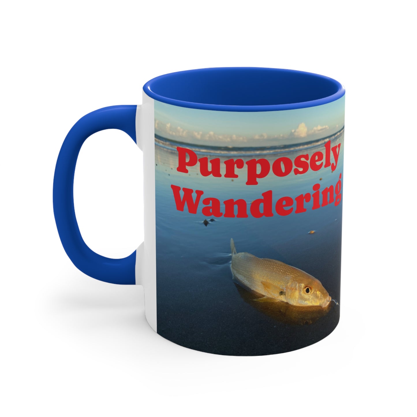 Fishing range- AUS PRINT Colorful Accent Mugs, 11oz