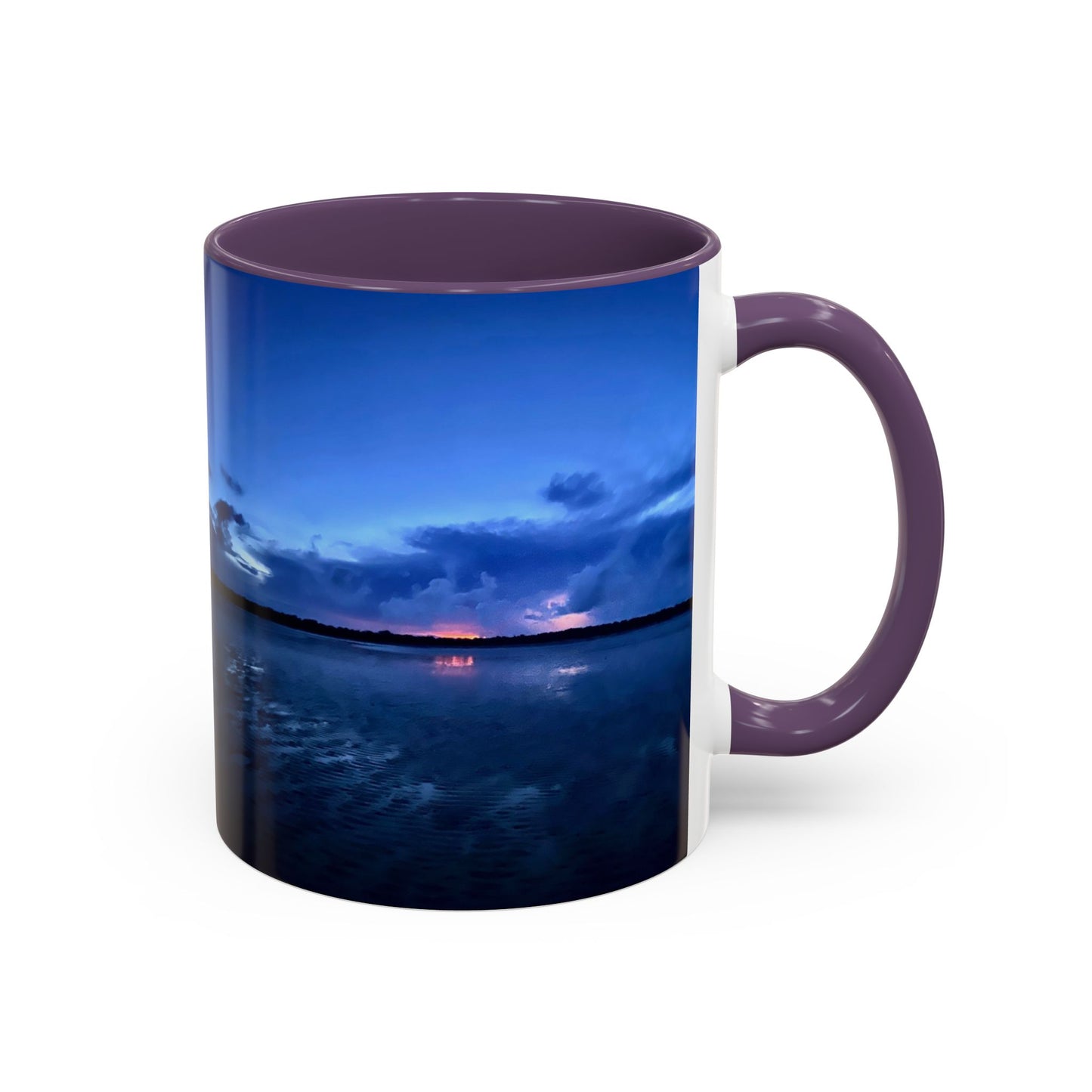 Purposely Wandering Accent Coffee Mug - Serene Sunset Design for Nature Lovers